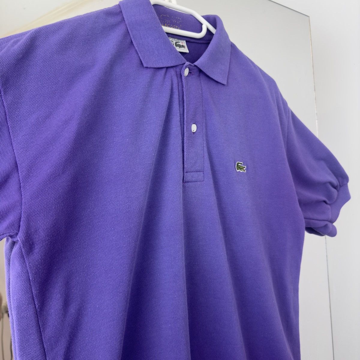 Lacoste Lacoste Chemise Polo Vintage Purple Mini Crocodile Size US XL / EU 56 / 4 - 4 Thumbnail