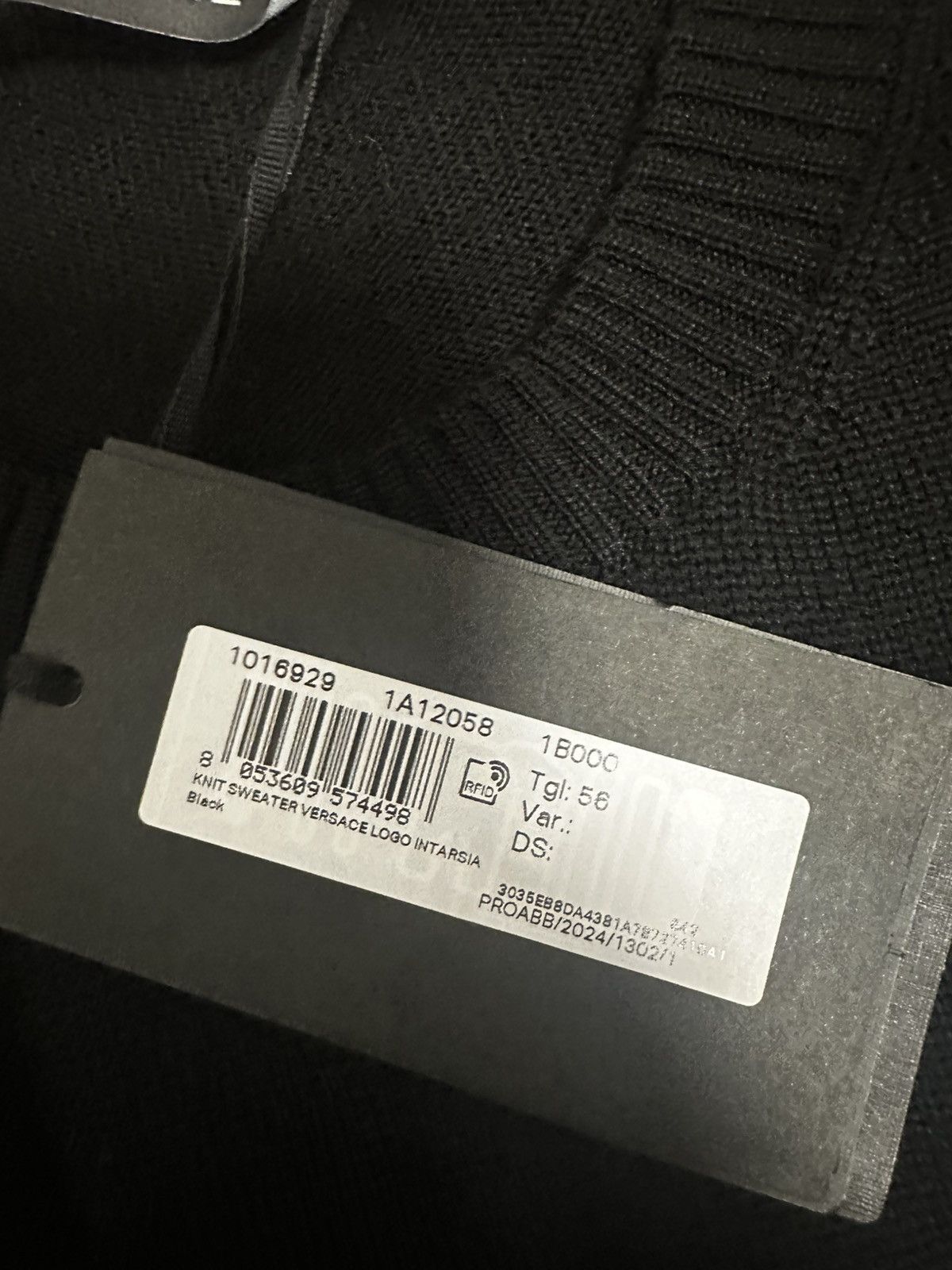 Versace Versace Black Logo Sweatshirt Size US XL / EU 56 / 4 - 5 Thumbnail