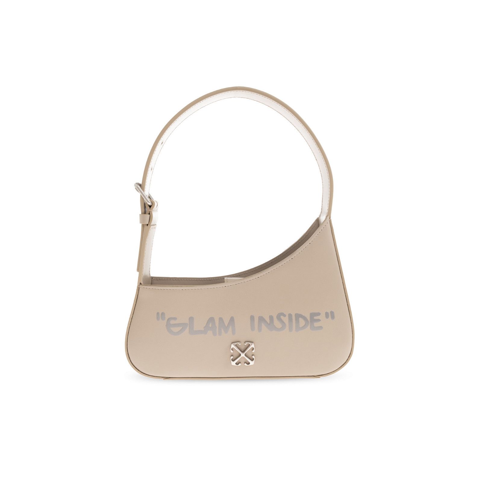 Off-White OFF WHITE Jitney Beige Leather Shoulder Bag New Size ONE SIZE - 1 Thumbnail