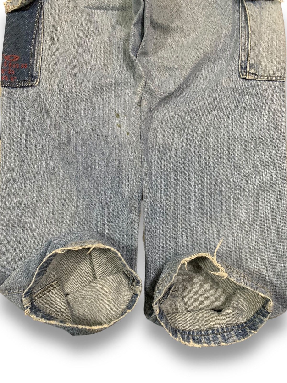 JNCO Y2K Piko Hawaiian Multi-pockets Distressed Baggy Cargo Jeans Size US 31 - 13 Thumbnail