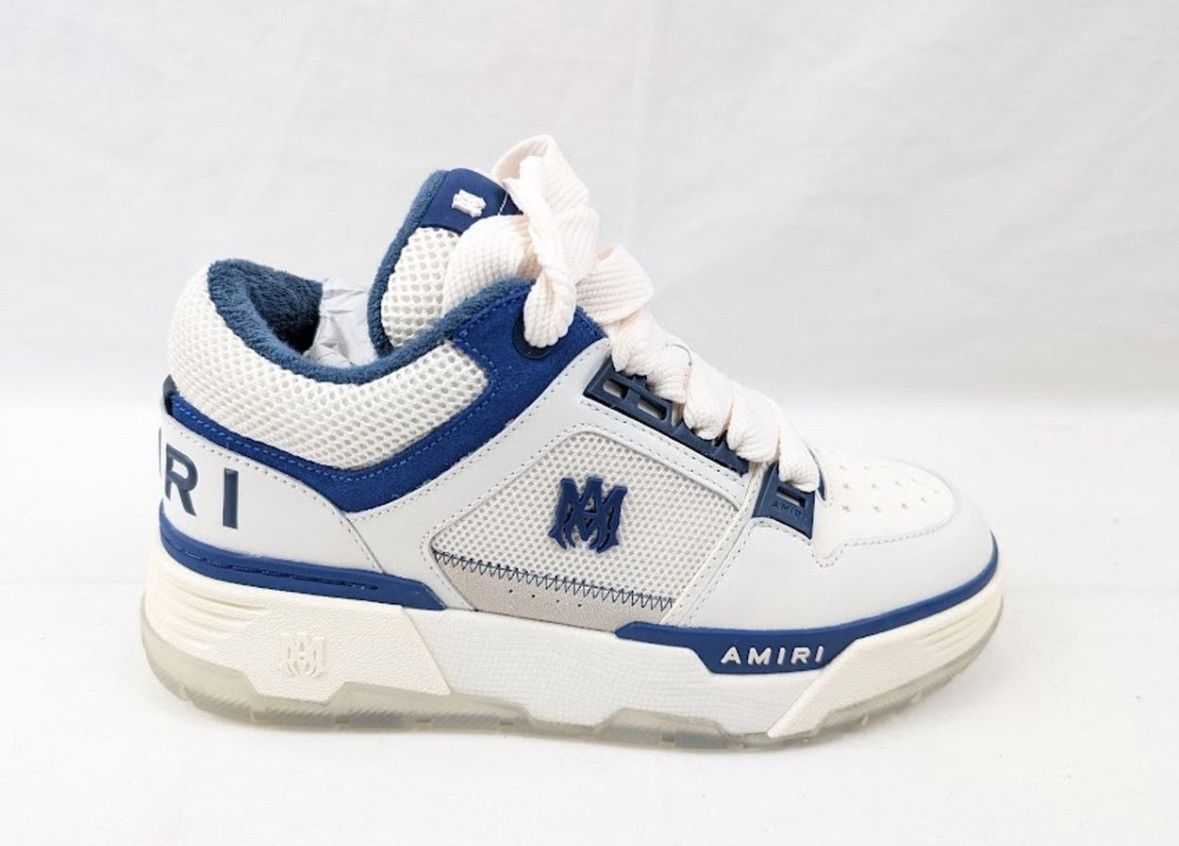 Amiri o1s1wg110425 MA-1 Low-Top Sneakers in White/Blue Size US 11 / EU 44 - 5 Thumbnail