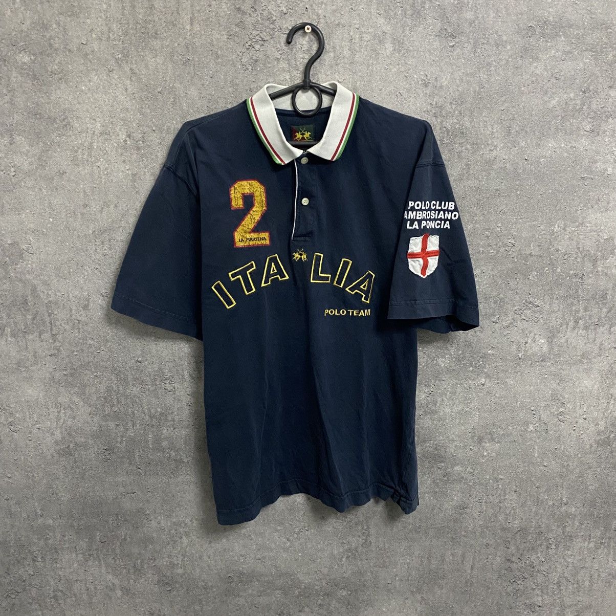La Martina Vintage La Martina Italia Polo Team Polo T Shirt Rugby Size US XL / EU 56 / 4 - 2 Thumbnail