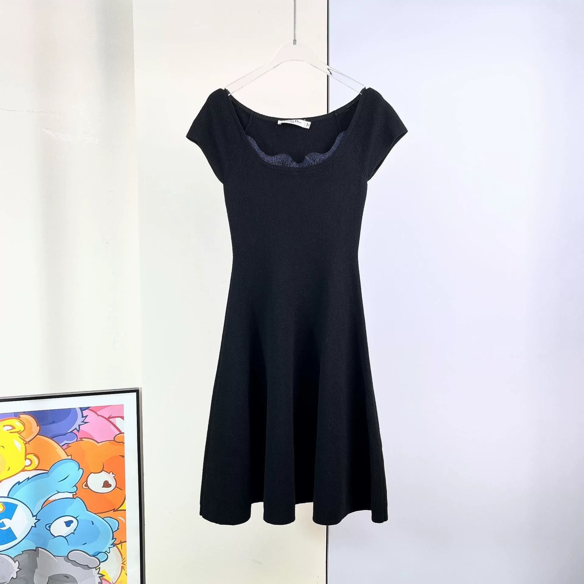 Dior black cashmere knit dress by Dior Size US XS / EU 42 / 0 - 1 Thumbnail
