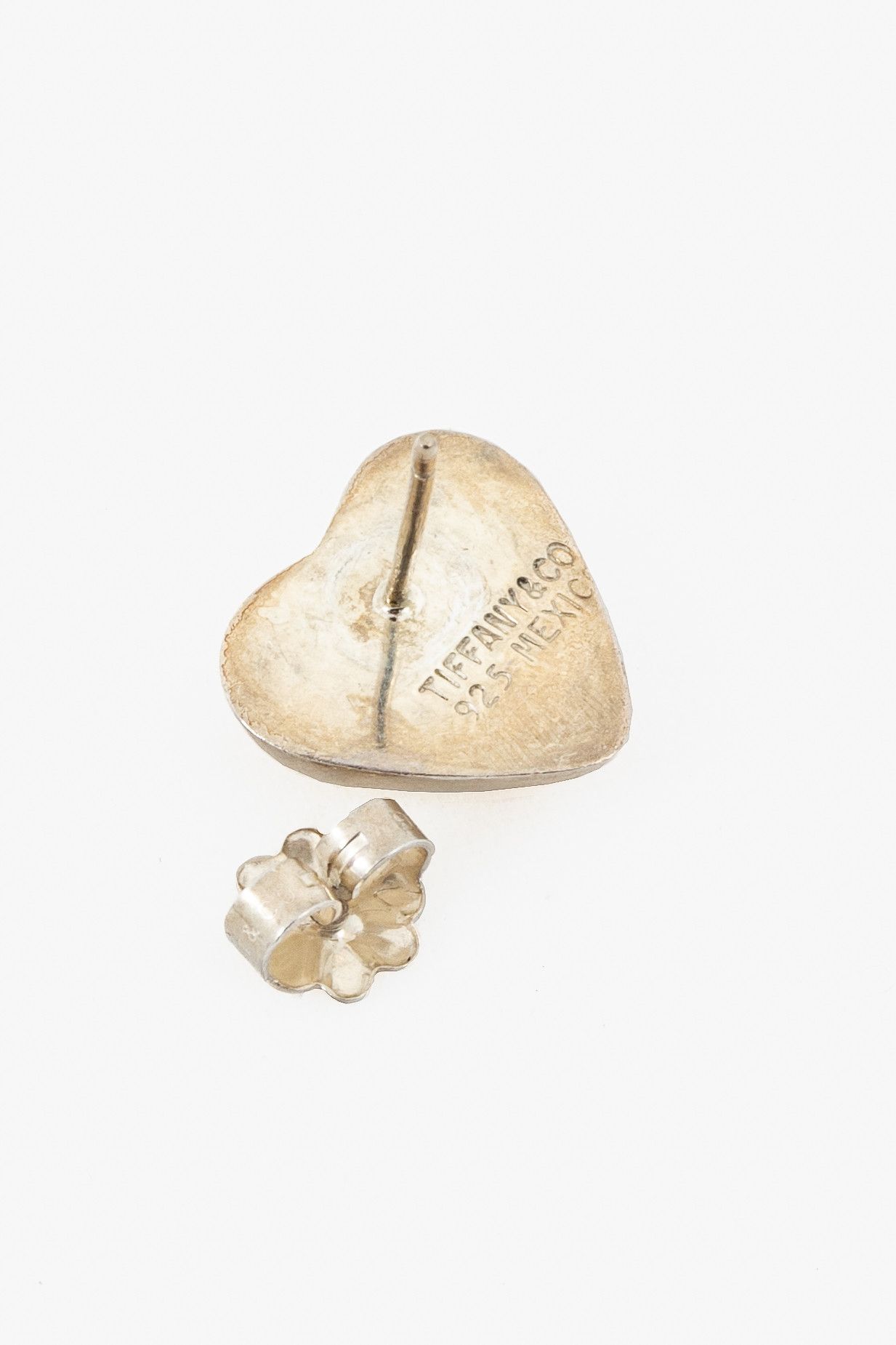 Tiffany & Co. Tiffany & Co. Sterling Silver Heart Stud Earrings Size ONE SIZE - 3 Thumbnail
