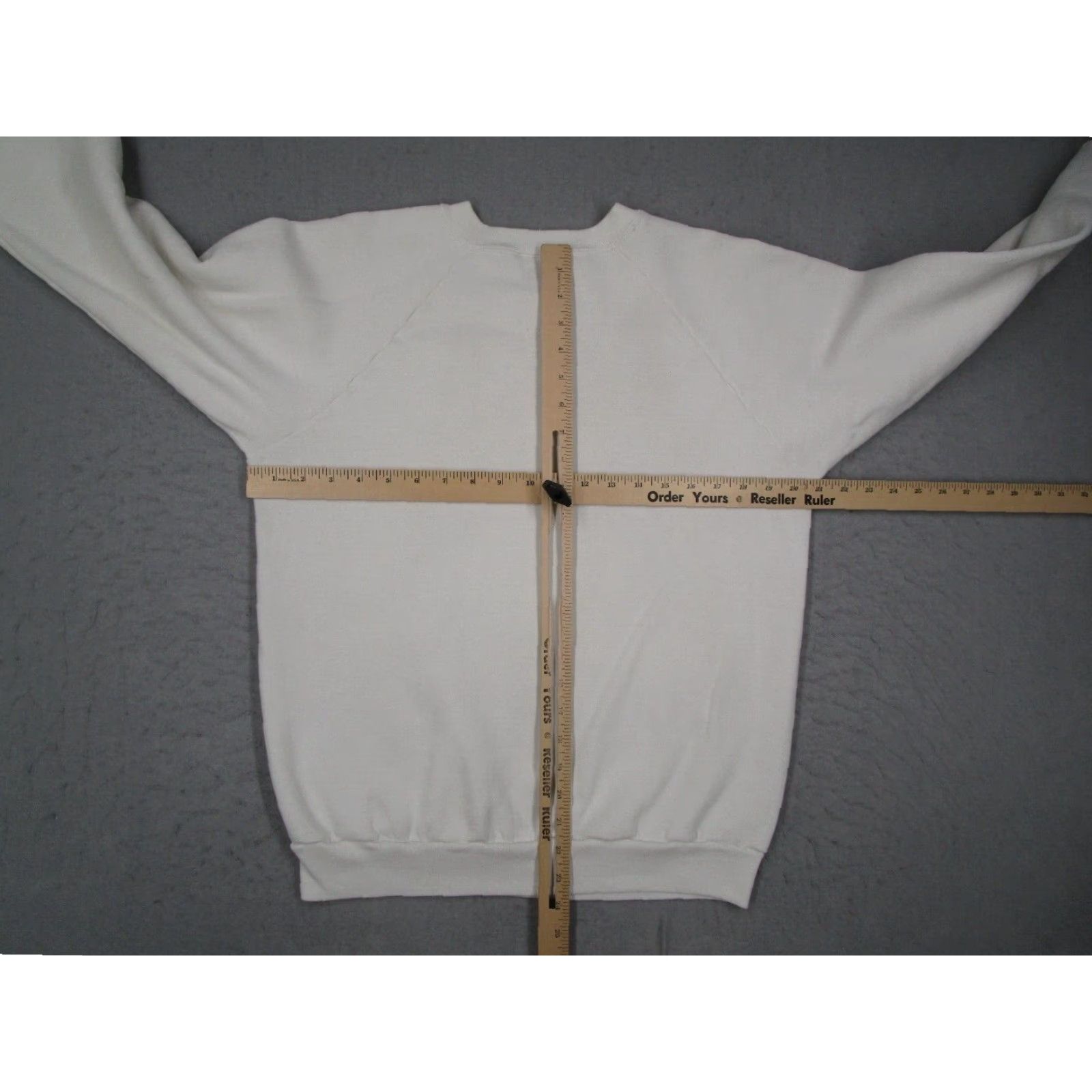 Fruit Of The Loom VINTAGE Vanguard Windsurfing Mens White Pullover FRUIT OF THE LOOM Sweatshirt L Size US L / EU 52-54 / 3 - 6 Thumbnail