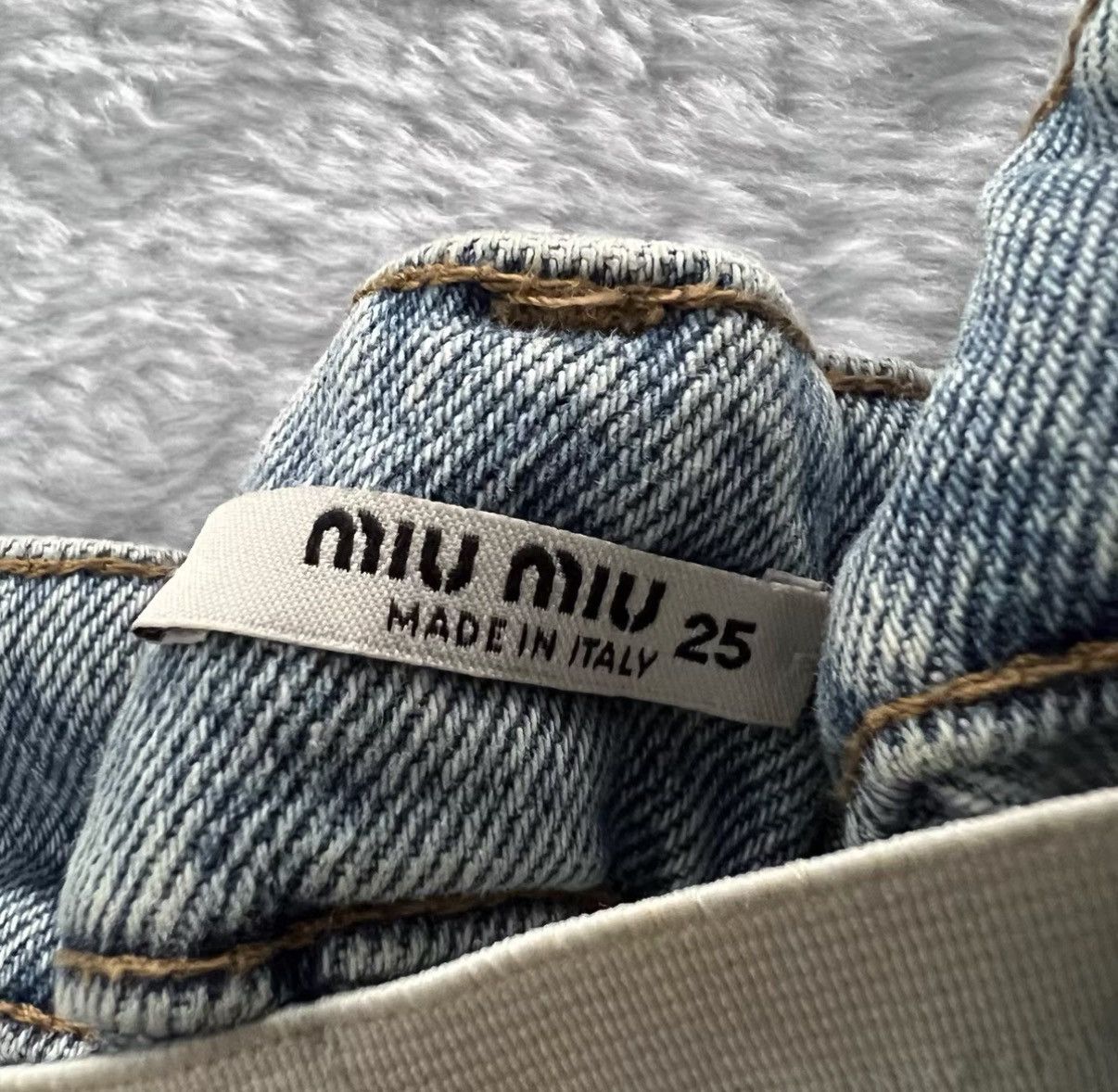 Miu Miu Miu Miu Light Blue Jeans J41 Size 25" / US 0 / IT 36 - 3 Thumbnail