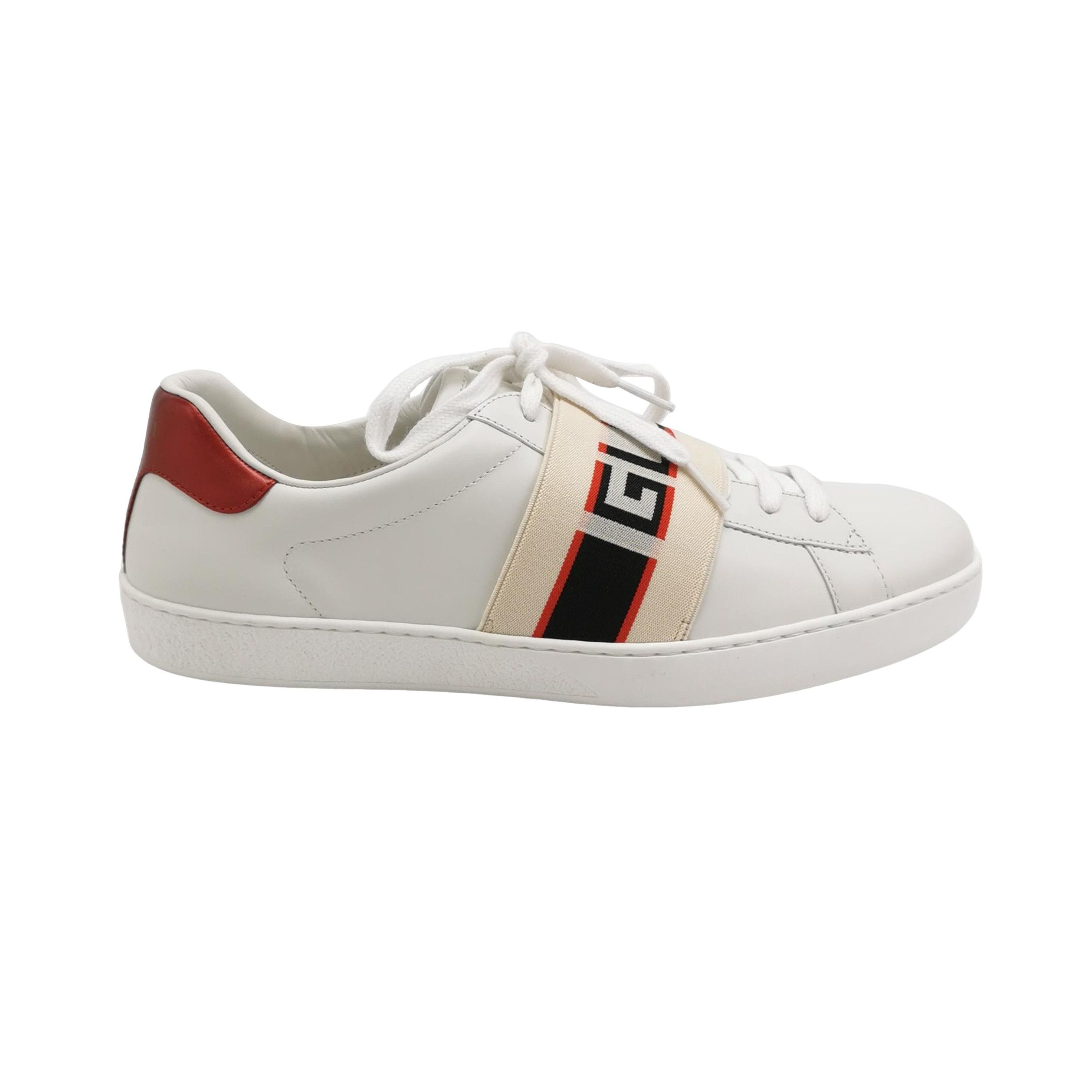 Gucci Gucci Logo Elastic Band Ace Sneakers 41 Size US 8 / EU 41 - 1 Thumbnail
