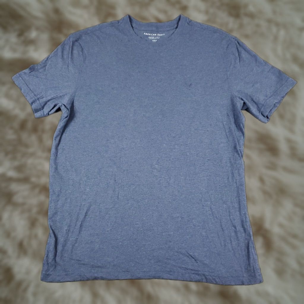 American Eagle Outfitters American Eagle T Shirt Mens Medium Blue Casual Short Sleeve Adult Size US M / EU 48-50 / 2 - 1 Thumbnail