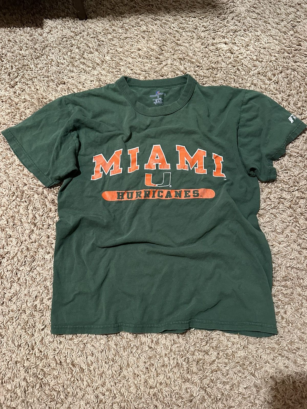 Russell Athletic × Vintage Miami Hurricanes T Shirt Size US S / EU 44-46 / 1 - 1 Thumbnail