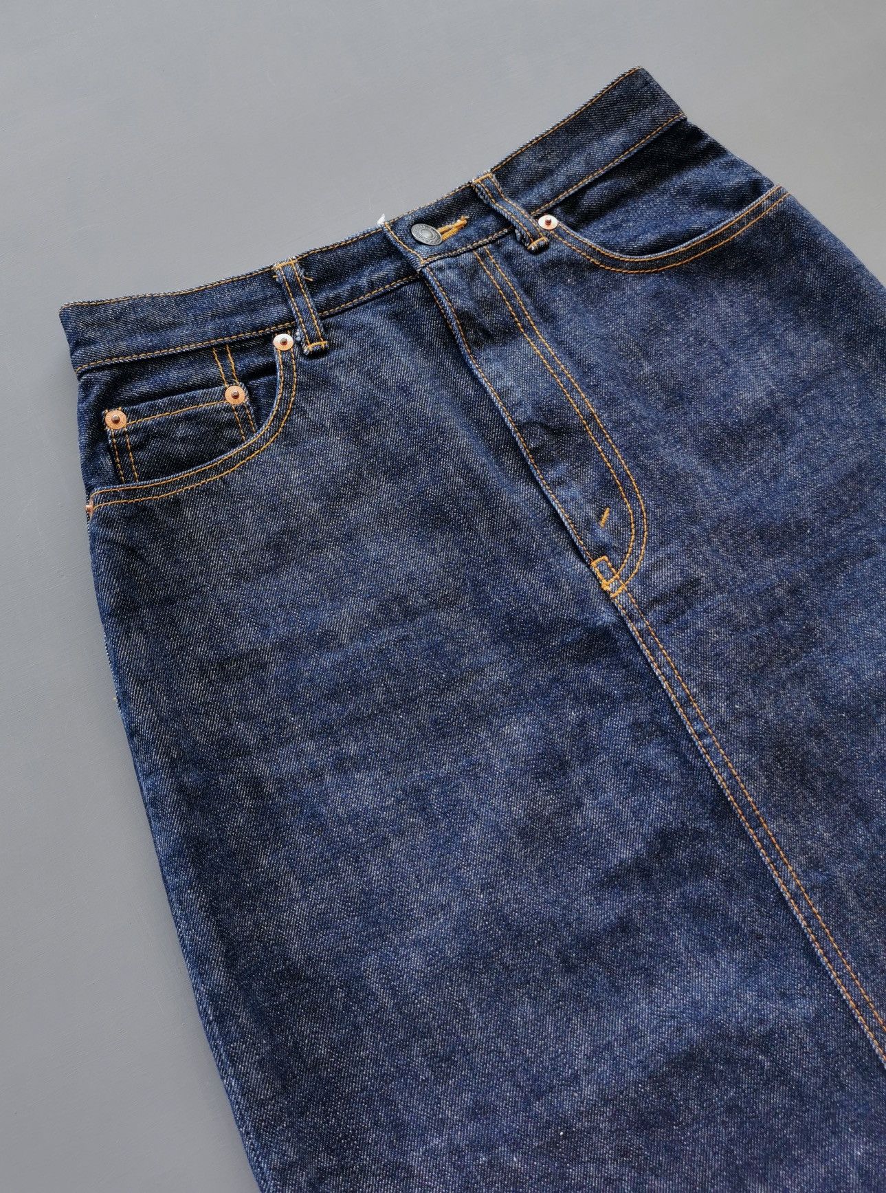 Levi's Vintage Levis Denim Skirt y2k indigo Size 27" / US 4 / IT 40 - 4 Thumbnail