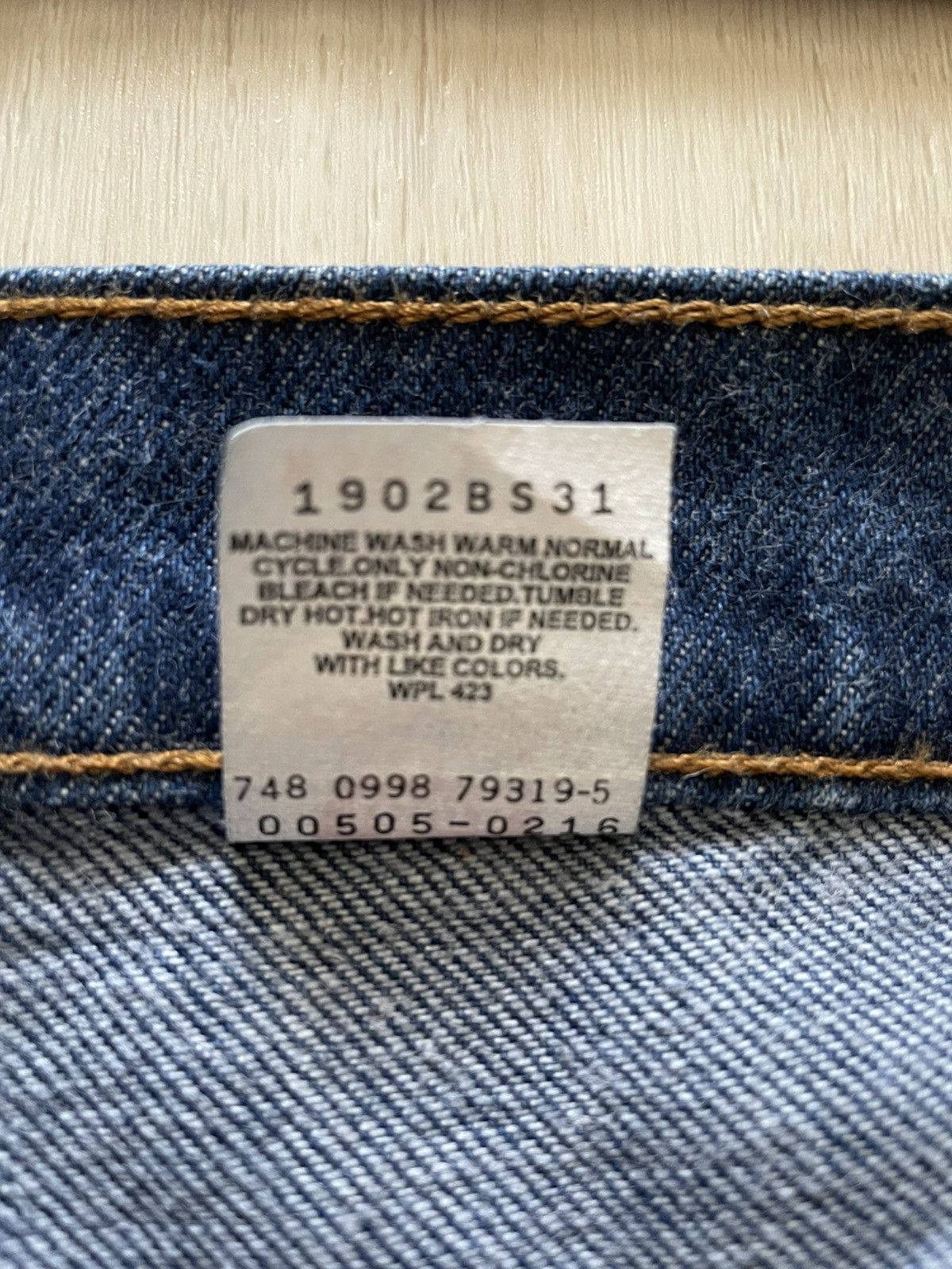 Levi's VTG 90s Levis 505 Regular Fit Straight Leg Sz 36x30 *35x30 Size US 35 - 6 Thumbnail