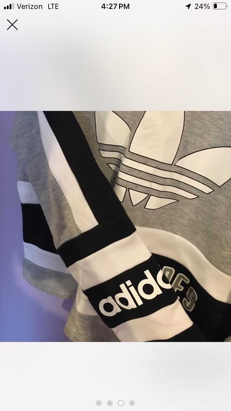 Adidas Adidas Cropped Sweatshirt Size M / US 6-8 / IT 42-44 - 3 Thumbnail
