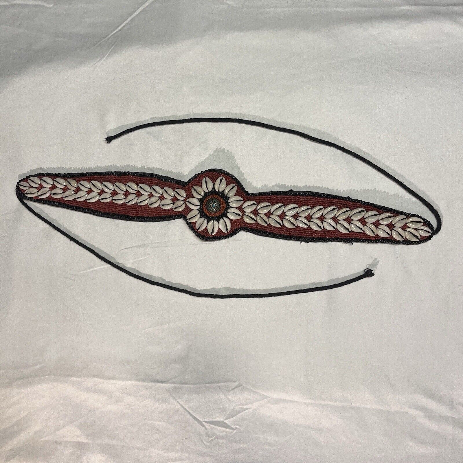 Handmade NativeAmerican Belt Attributed to Shinnecock People Folk Art Size ONE SIZE - 1 Thumbnail