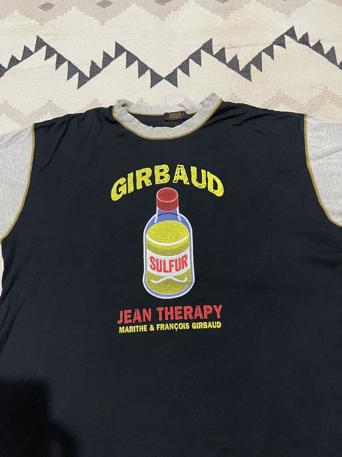 Marithe + Francois Girbaud VINTAGE MARITHE FRANCOIS GIRBAUD RAGLAN SULFUR BOTTLE SHIRT Size US M / EU 48-50 / 2 - 5 Thumbnail