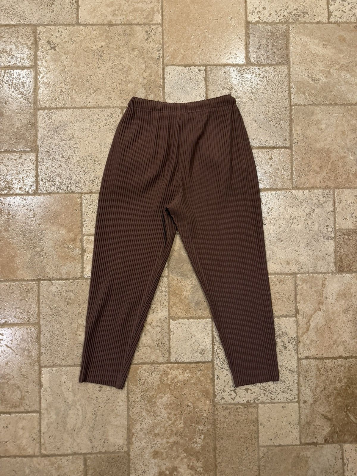 Homme Plisse Issey Miyake Homme Plisse Issey Miyake Pleated Brown Trouser Pants Size US 34 / EU 50 - 5 Thumbnail