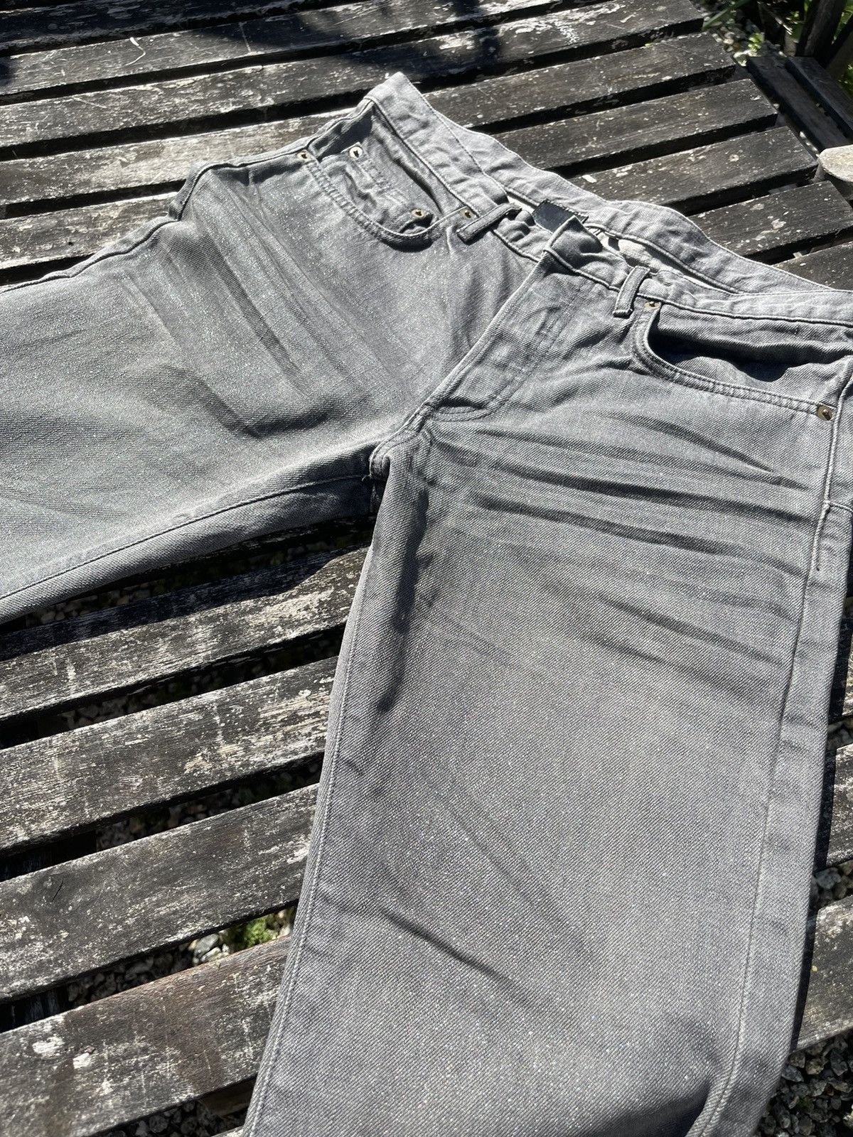 Wow! SS05 beck Dior Homme silver grey denim jeans sz30