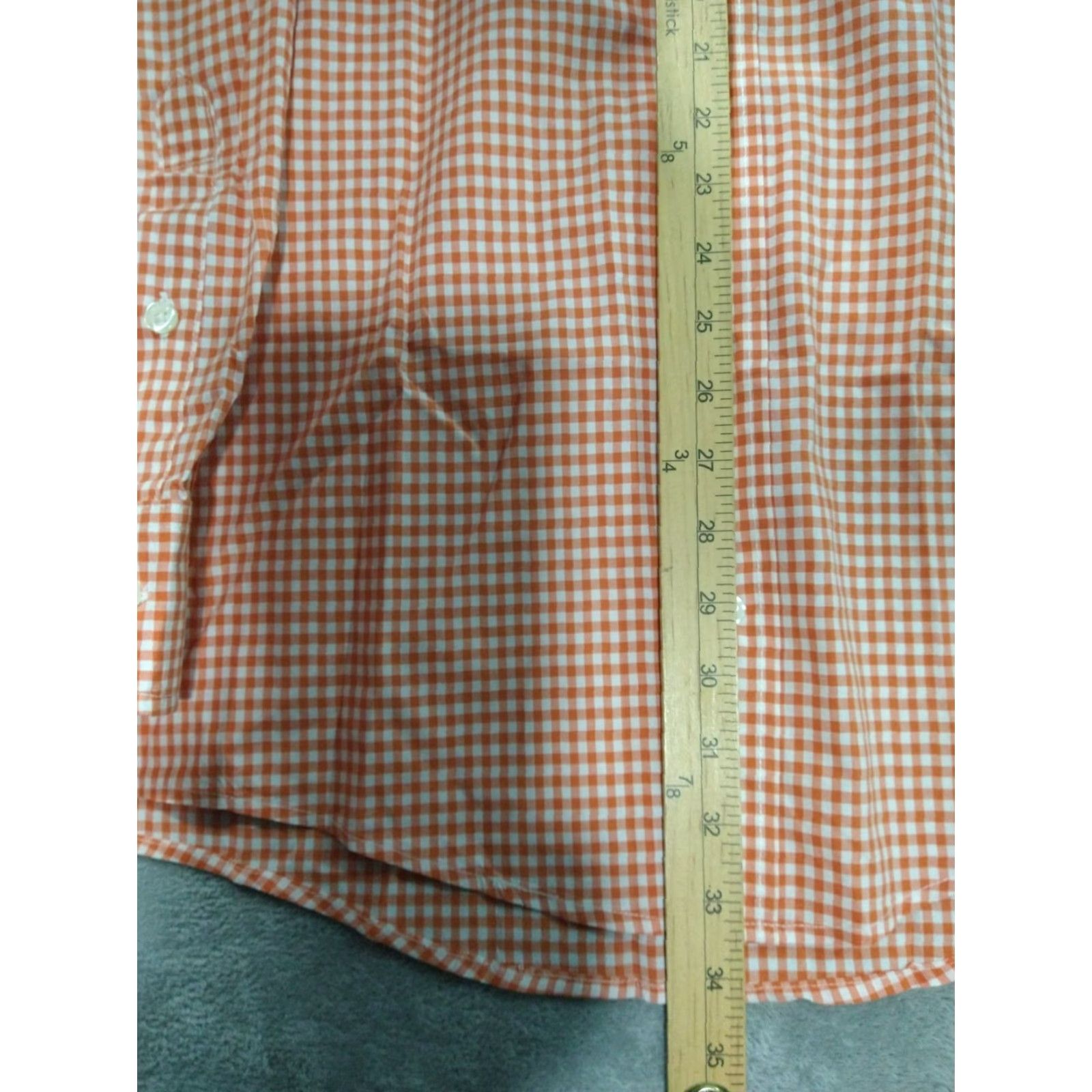 Bills Khakis VINTAGE Bills Khakis Shirt Mens 3XB Orange Gingham Plaid Button-Down Long Sleeve USA Size US XXL / EU 58 / 5 - 4 Thumbnail