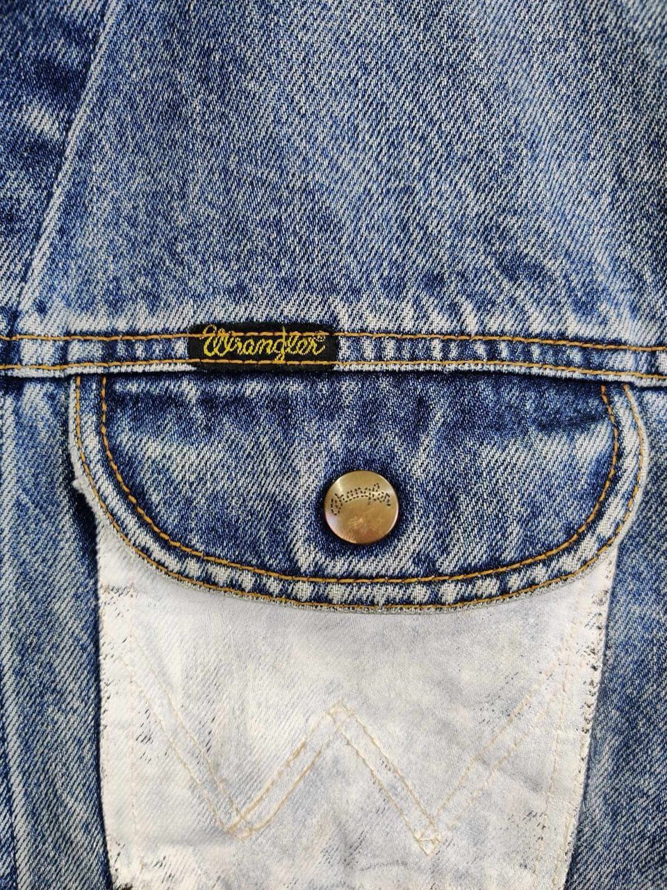 Edwin Vintage 90's Wrangler Trucker Denim Jacket Flare Size US L / EU 52-54 / 3 - 8 Thumbnail