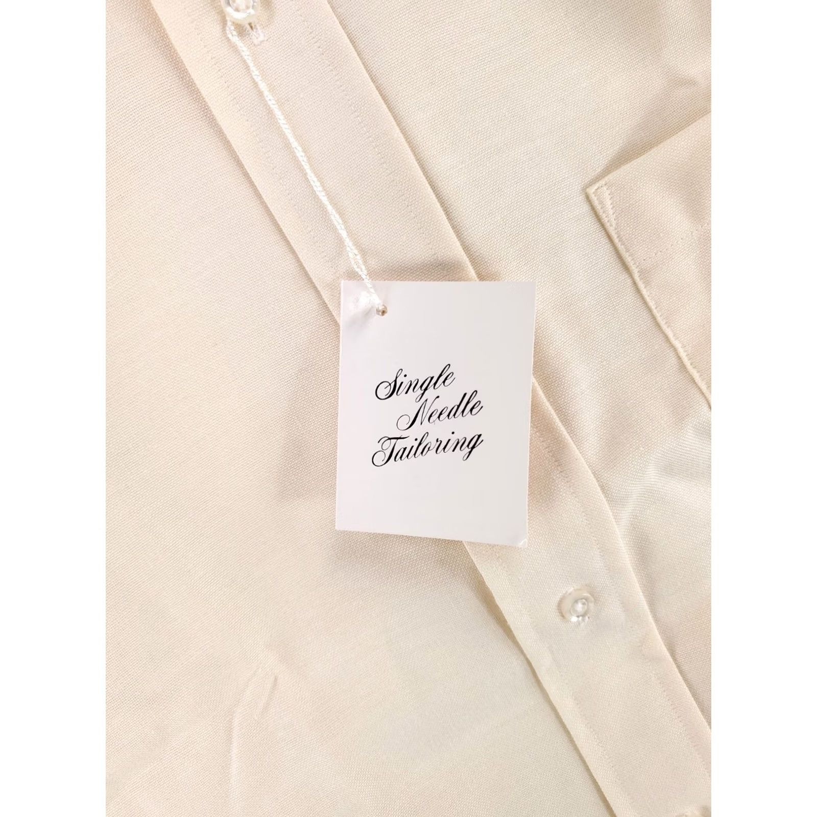 Vintage VINTAGE Royal Knight Shirt Short Sleeve Cream 70s 80s Made USA Mens 17.5 Size US XXL / EU 58 / 5 - 2 Thumbnail