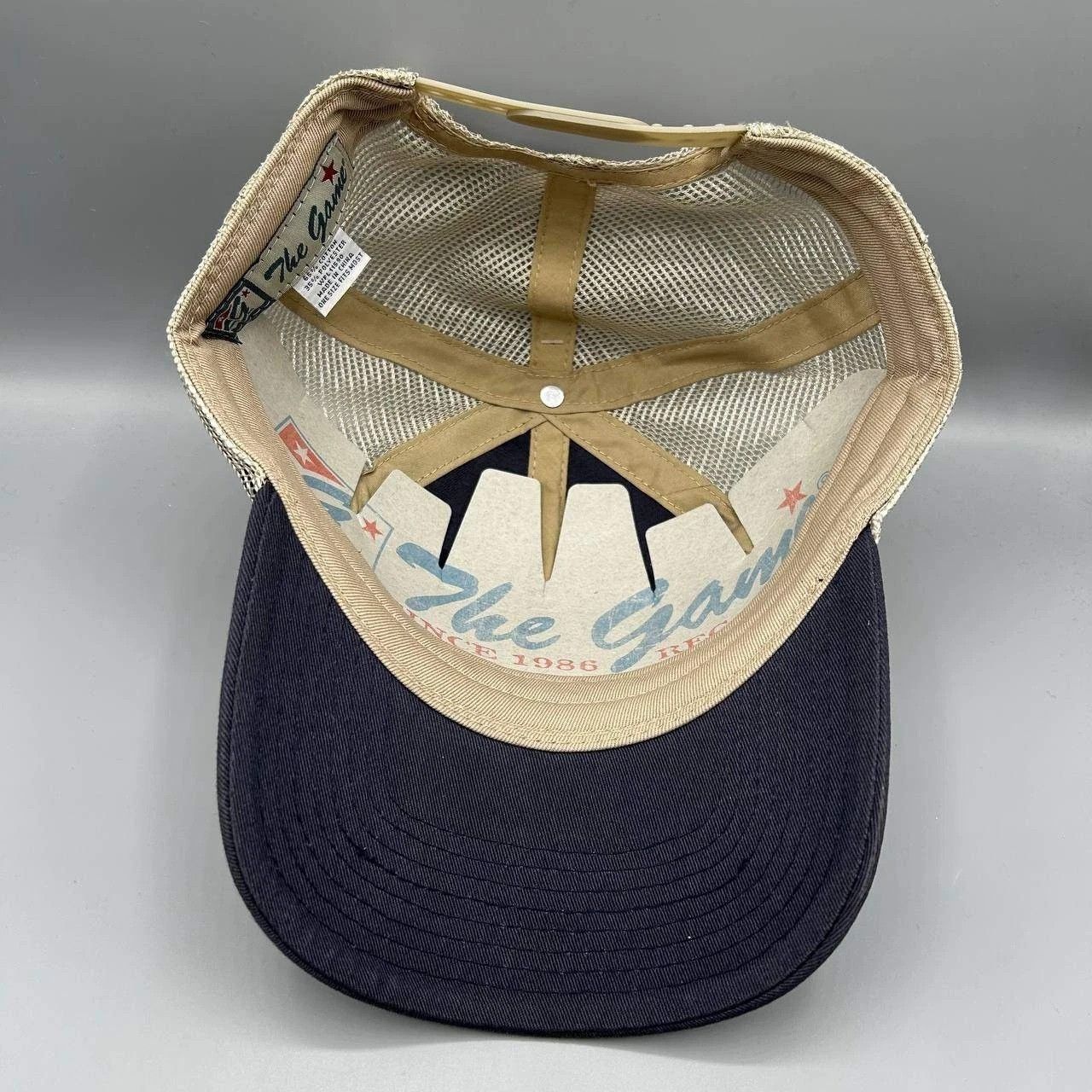 The Game Vintage North Carolina Tar Heels Trucker Hat NCAA Snap Back Size ONE SIZE - 2 Thumbnail