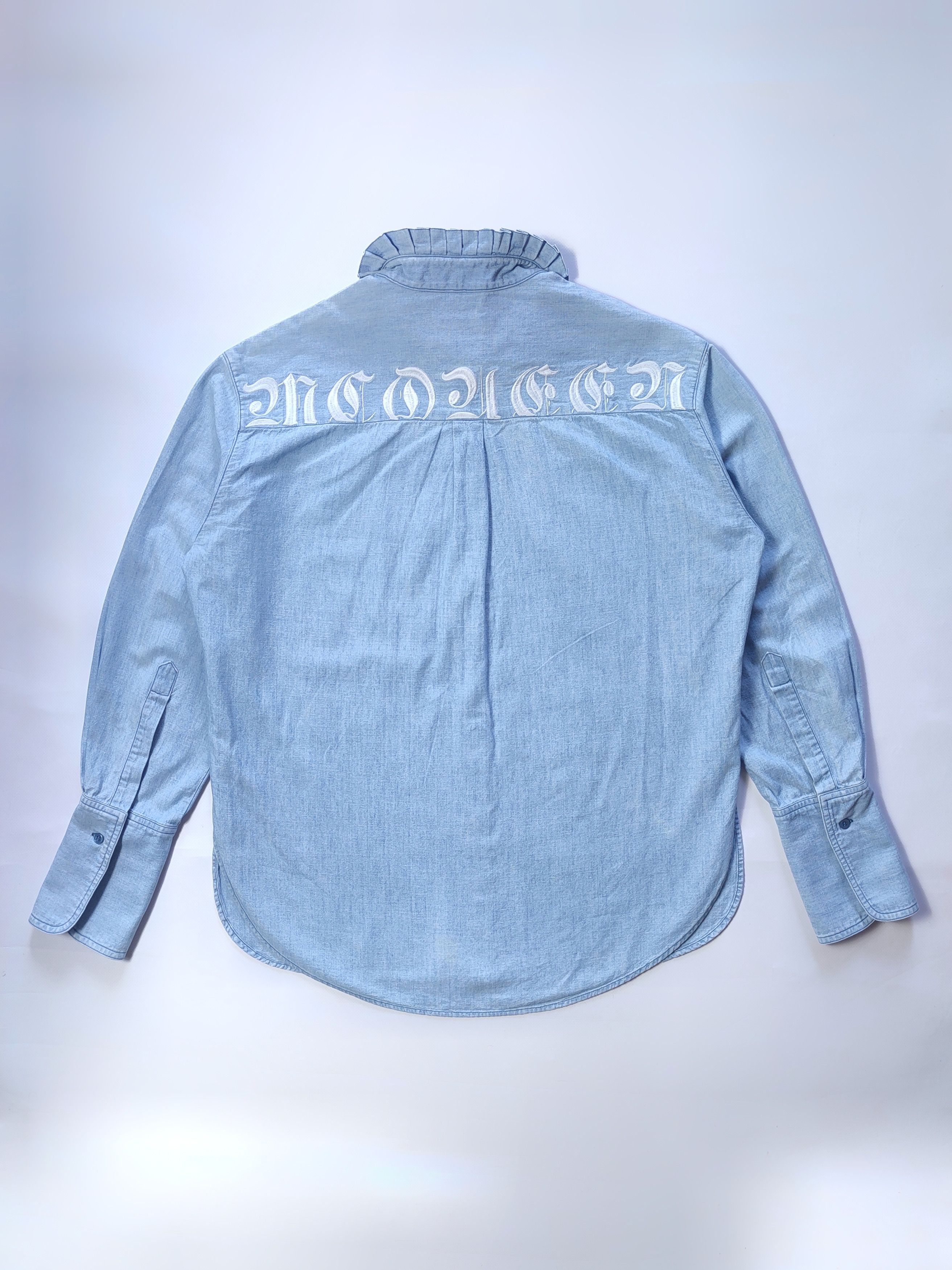 Alexander McQueen McQueen Embroidered Logo Shirt Size XS / US 0-2 / IT 36-38 - 7 Thumbnail