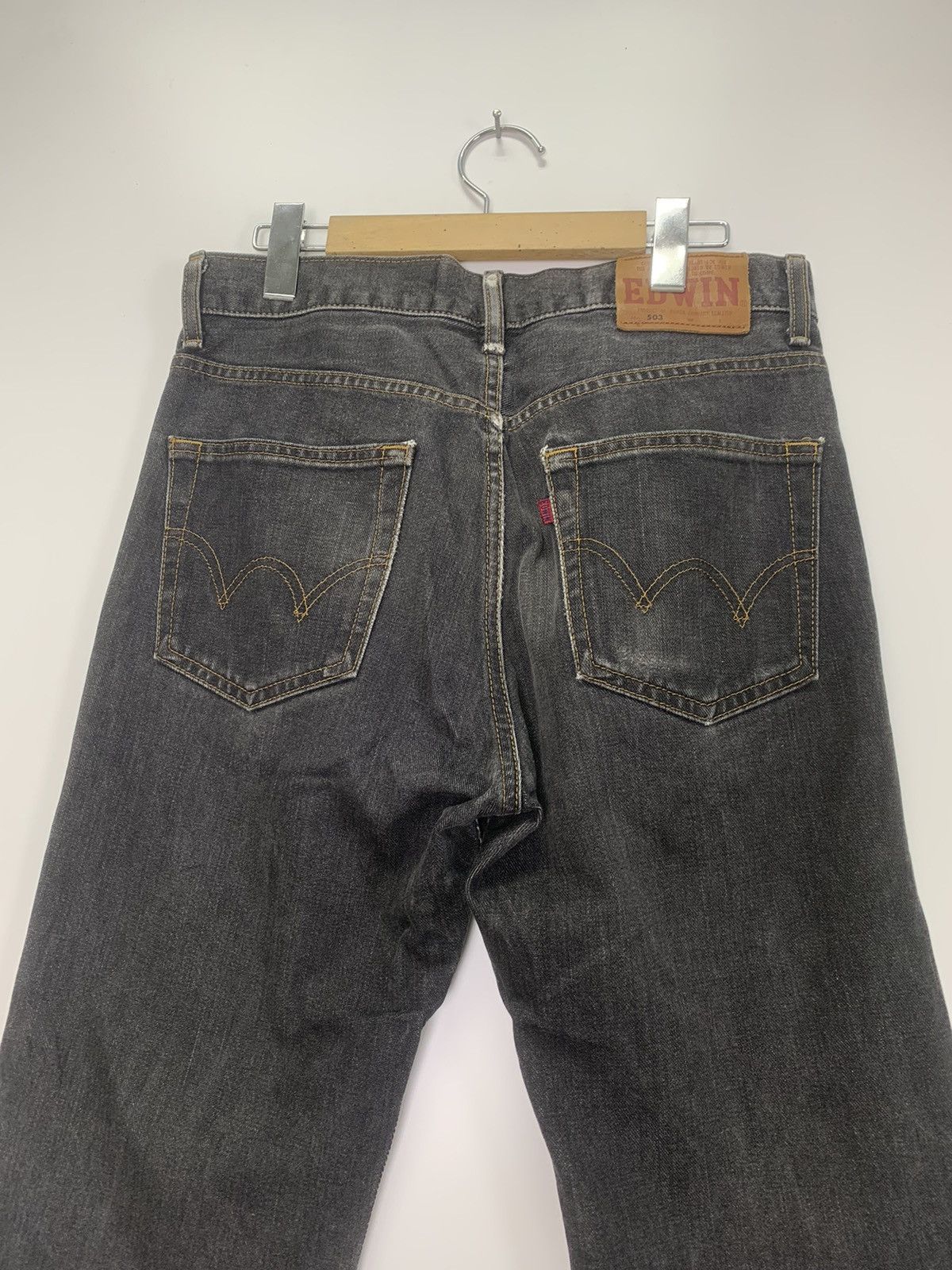 Edwin × Vintage Vintage Edwin black jeans Size US 30 / EU 46 - 9 Thumbnail