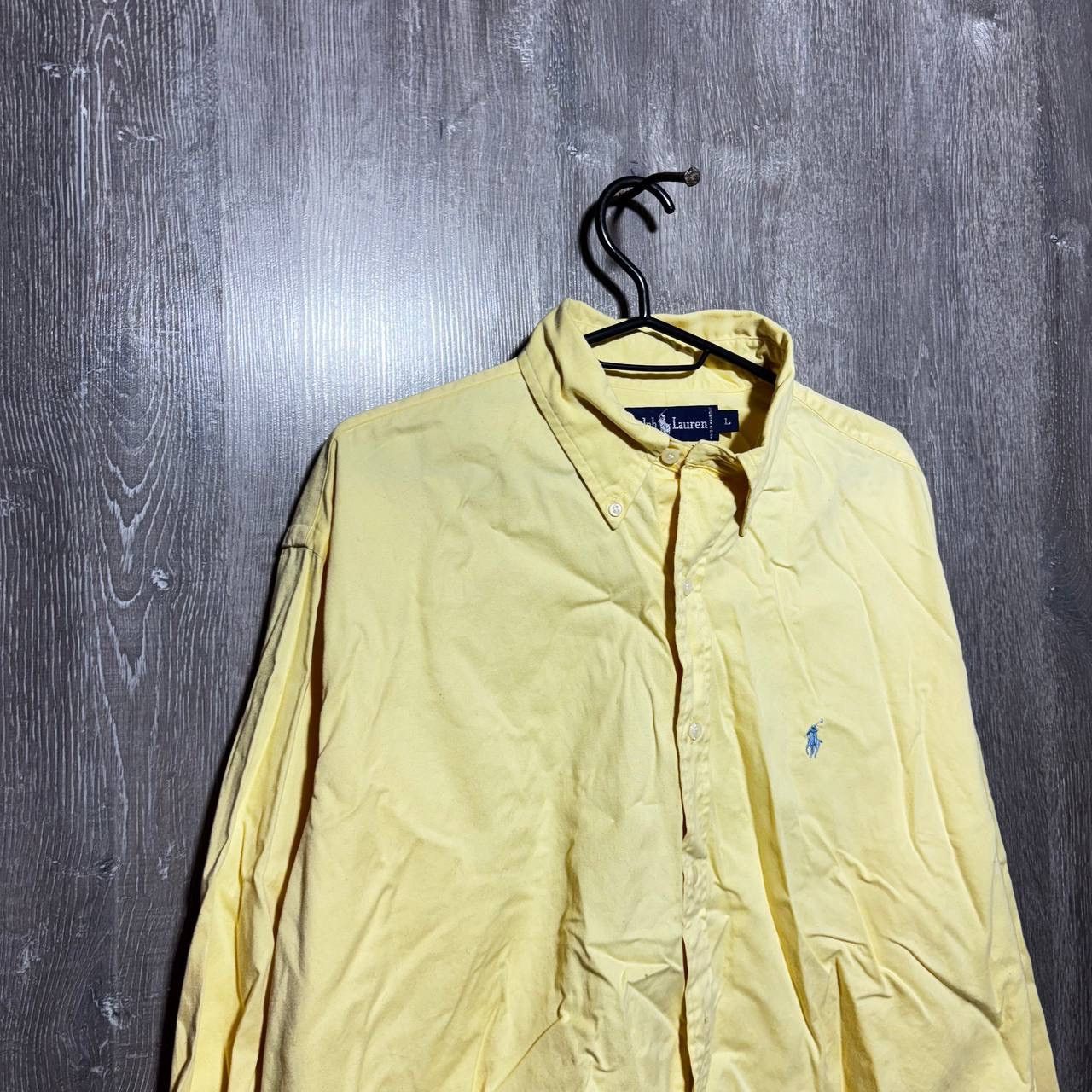 Polo Ralph Lauren Vintage Ralph Lauren Yarmouth Yellow Oxford Button Shirt Size US L / EU 52-54 / 3 - 3 Thumbnail
