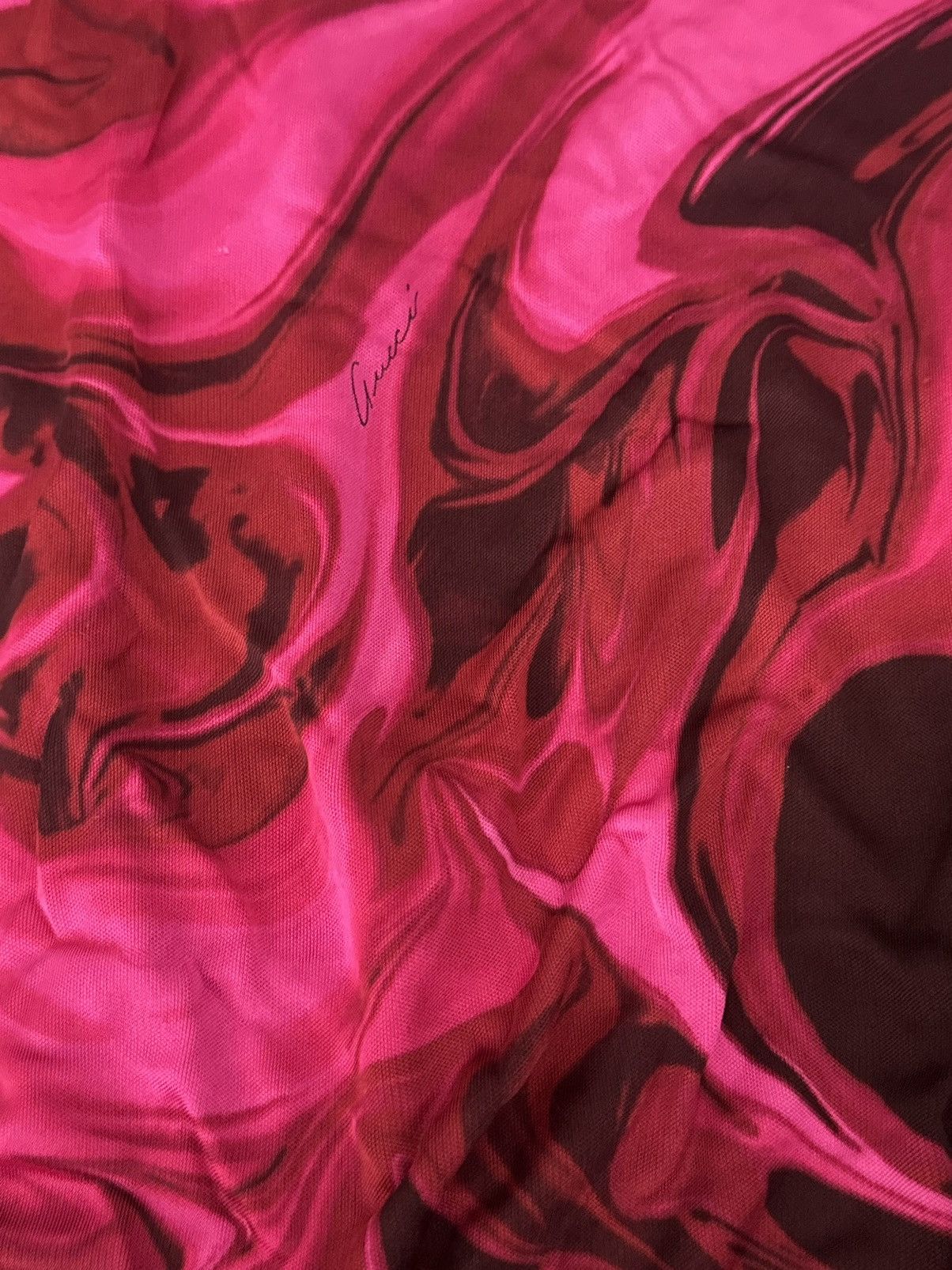 Gucci Tom Ford For Gucci Runway SS 2001 Liquid Magma Skirt Size 26" / US 2 / IT 38 - 7 Thumbnail