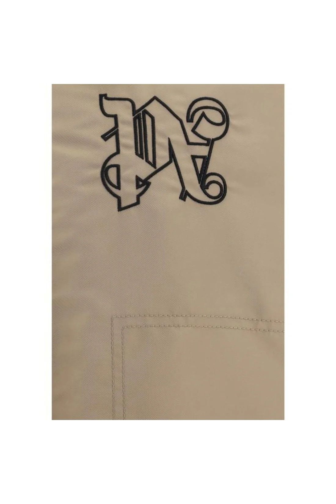 Palm Angels o1y0325 Logo Bomber Jacket in Beige Size US S / EU 44-46 / 1 - 3 Thumbnail