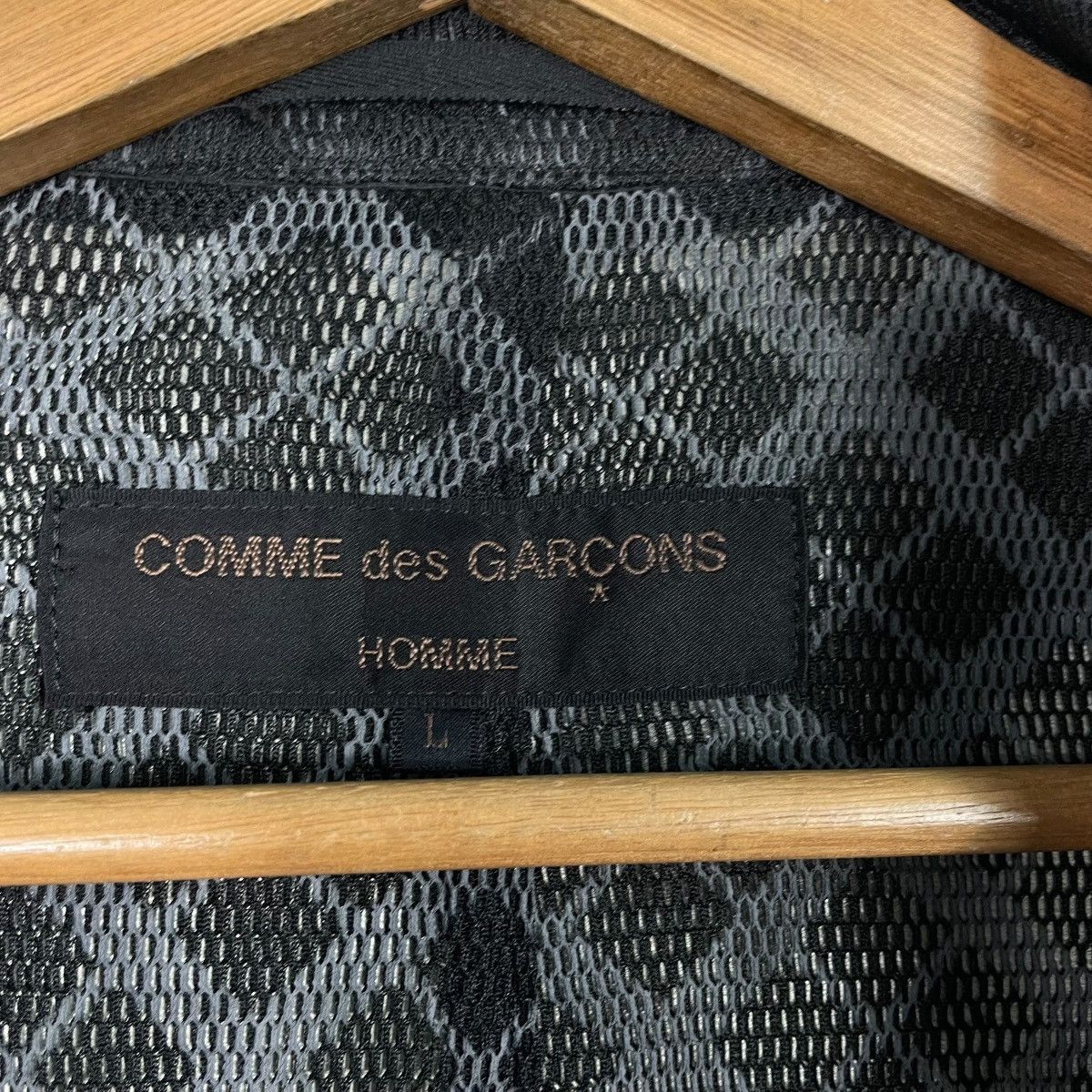 Comme des Garcons Homme Vintage AD2001 Comme Des Garcons See Through Mesh Jacket Size US L / EU 52-54 / 3 - 15 Thumbnail