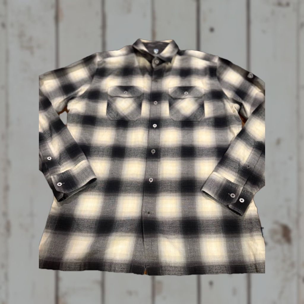 Vintage KUHL Men’s Dillingr Flannel LS Shirt M Black Sand Style 7186 Pockets Easy Care Button-Up Size US M / EU 48-50 / 2 - 1 Thumbnail