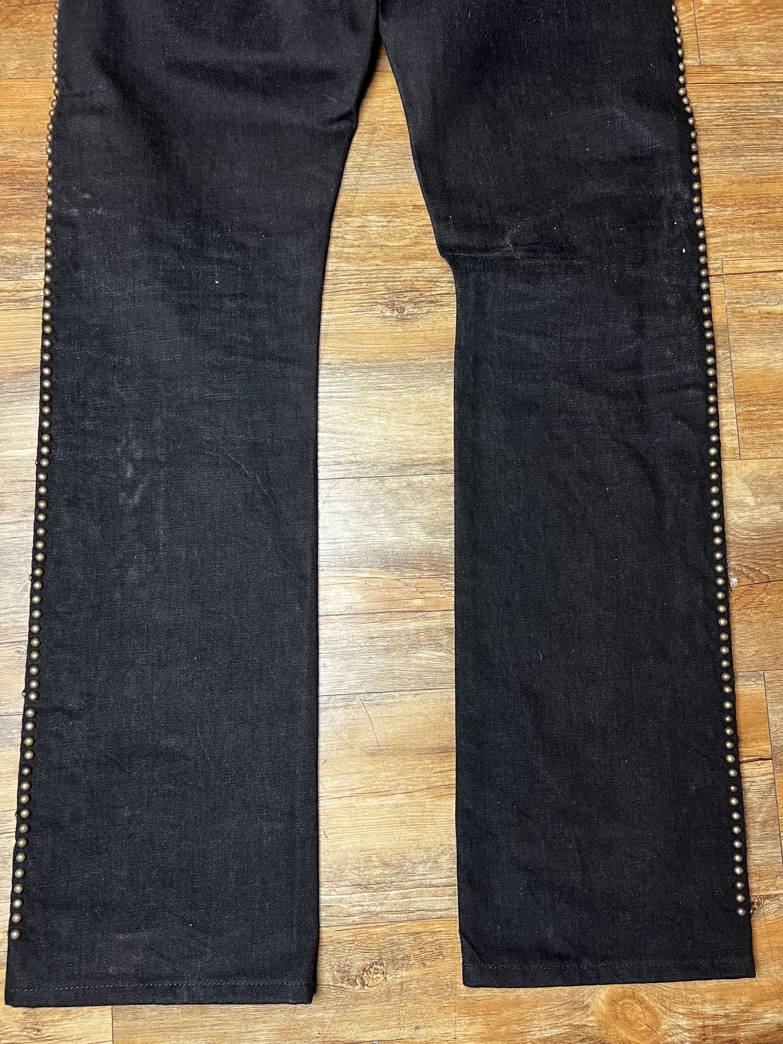 RRL Ralph Lauren Ralph Lauren Double RRL Studded Western Slim Fit Men's Jeans Size US 29 - 12 Thumbnail