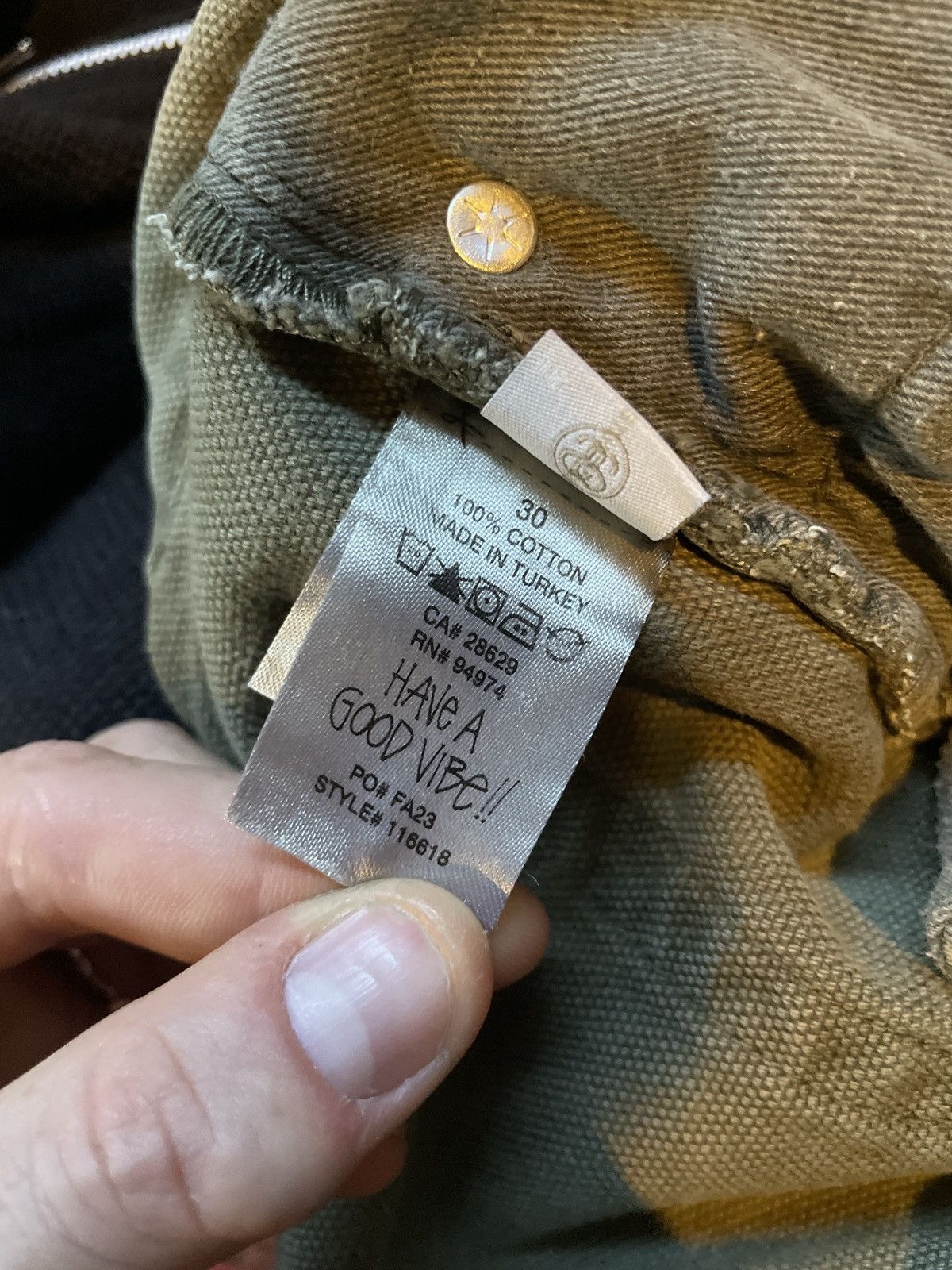 Stussy Stussy Big Ol Jean Washed Green Canvas Size US 30 / EU 46 - 5 Thumbnail