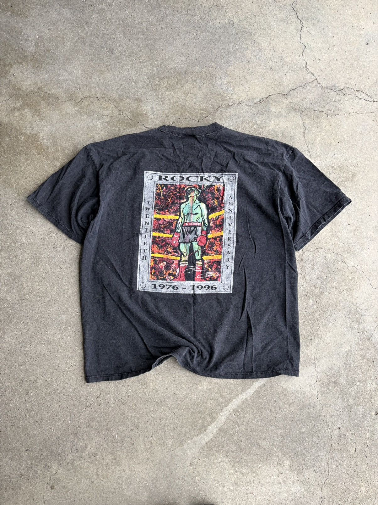 Vintage Vintage 1996 Rocky Balboa Shirt Size US XL / EU 56 / 4 - 1 Thumbnail