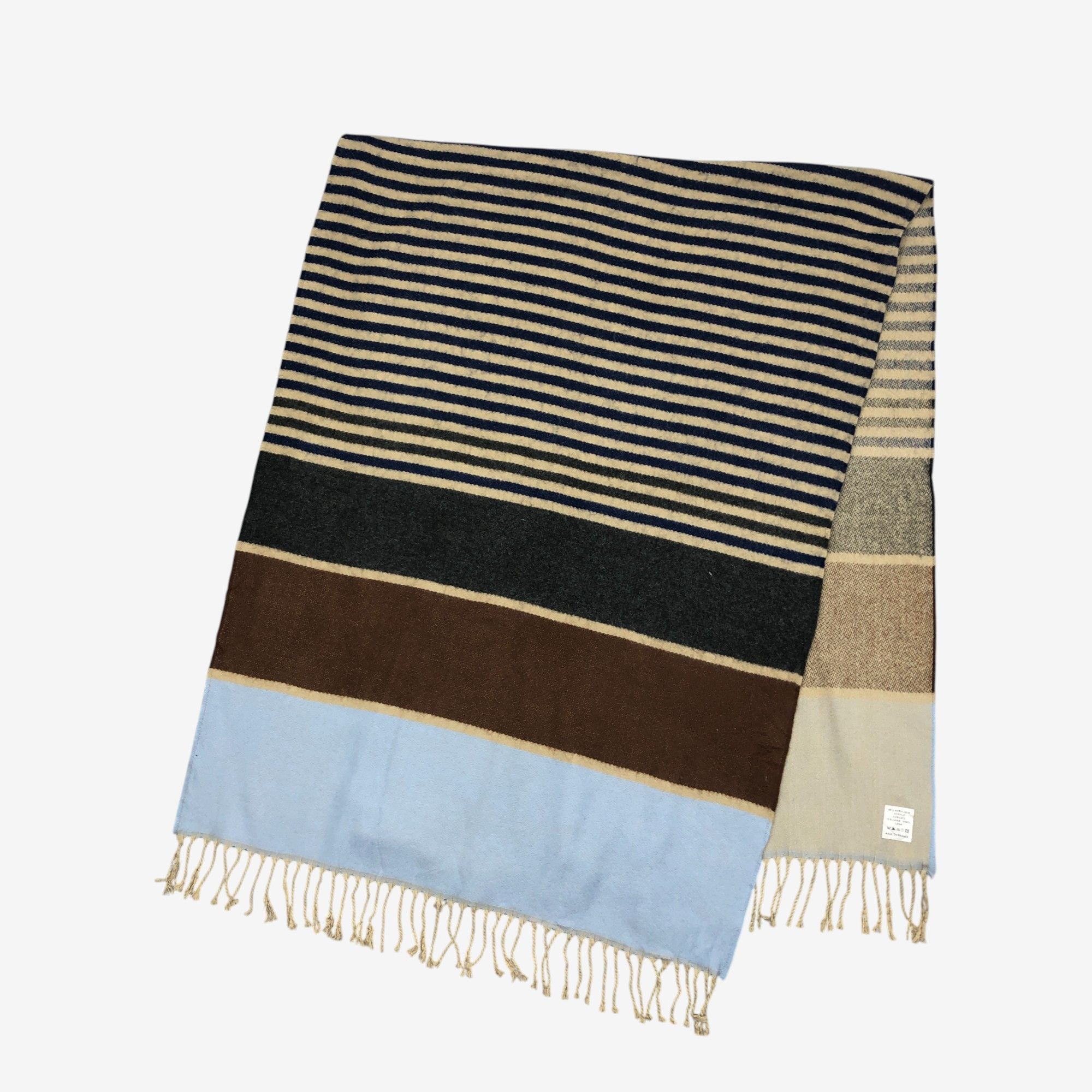 Japanese Brand Vintage Keith Scarf Muffler Wool Wraps Babuskha Scarves Size ONE SIZE - 4 Thumbnail