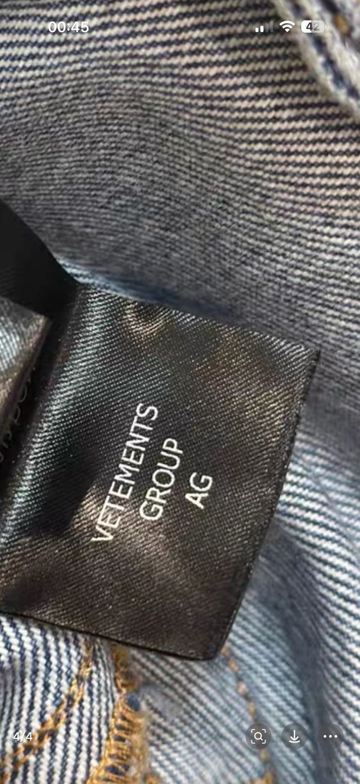 Vetements Vetements distressed baggy jeans 23ss Size US 32 / EU 48 - 8 Thumbnail
