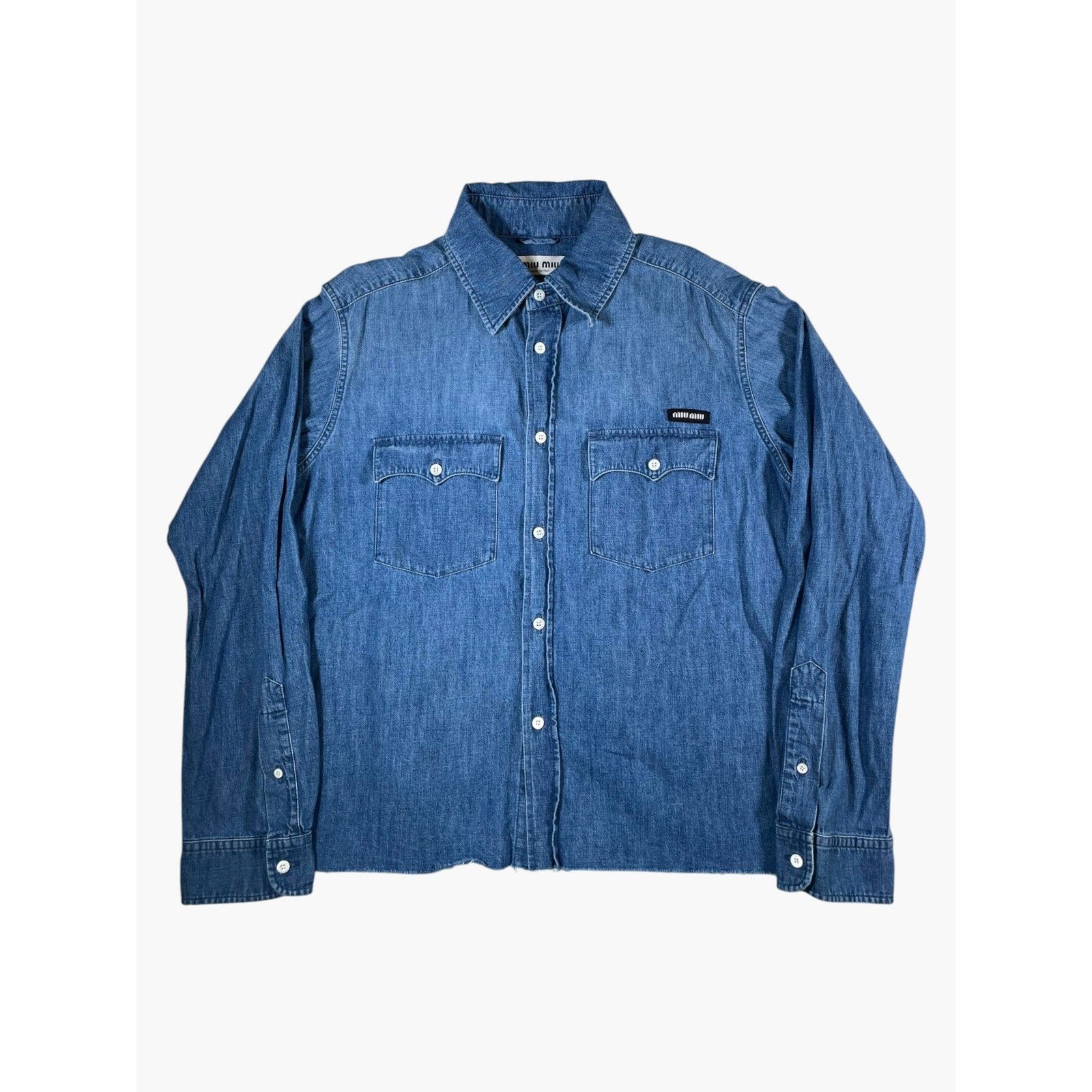 Miu Miu Miu Miu Denim Button Up Size US M / EU 48-50 / 2 - 1 Thumbnail