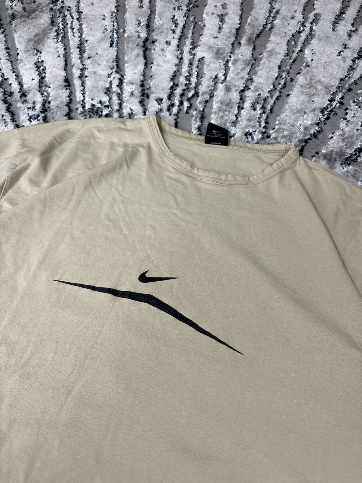 Nike × Vintage Vintage Nike t shirt central swoosh drip drill y2k 90e rap Size US XL / EU 56 / 4 - 2 Thumbnail
