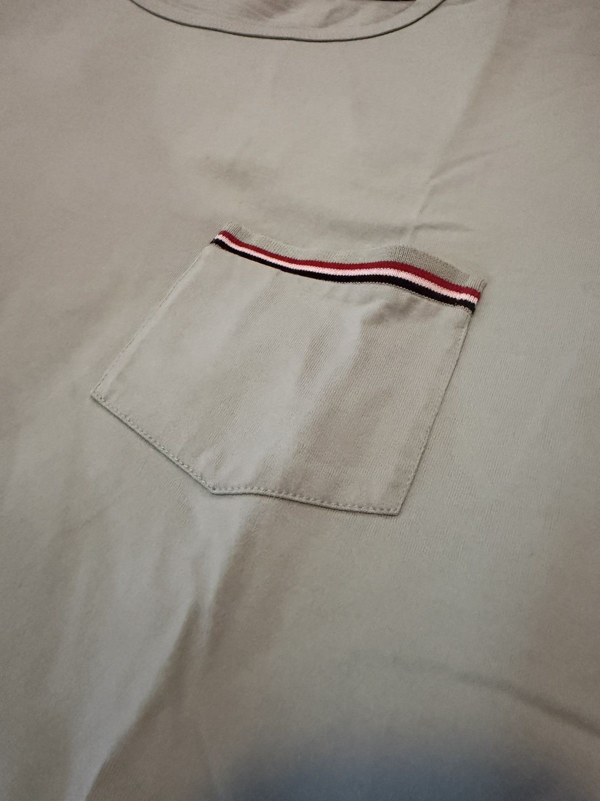 Thom Browne Thom Browne Seafoam Green Pocket Tee Sz. 5 Size US XXL / EU 58 / 5 - 4 Thumbnail
