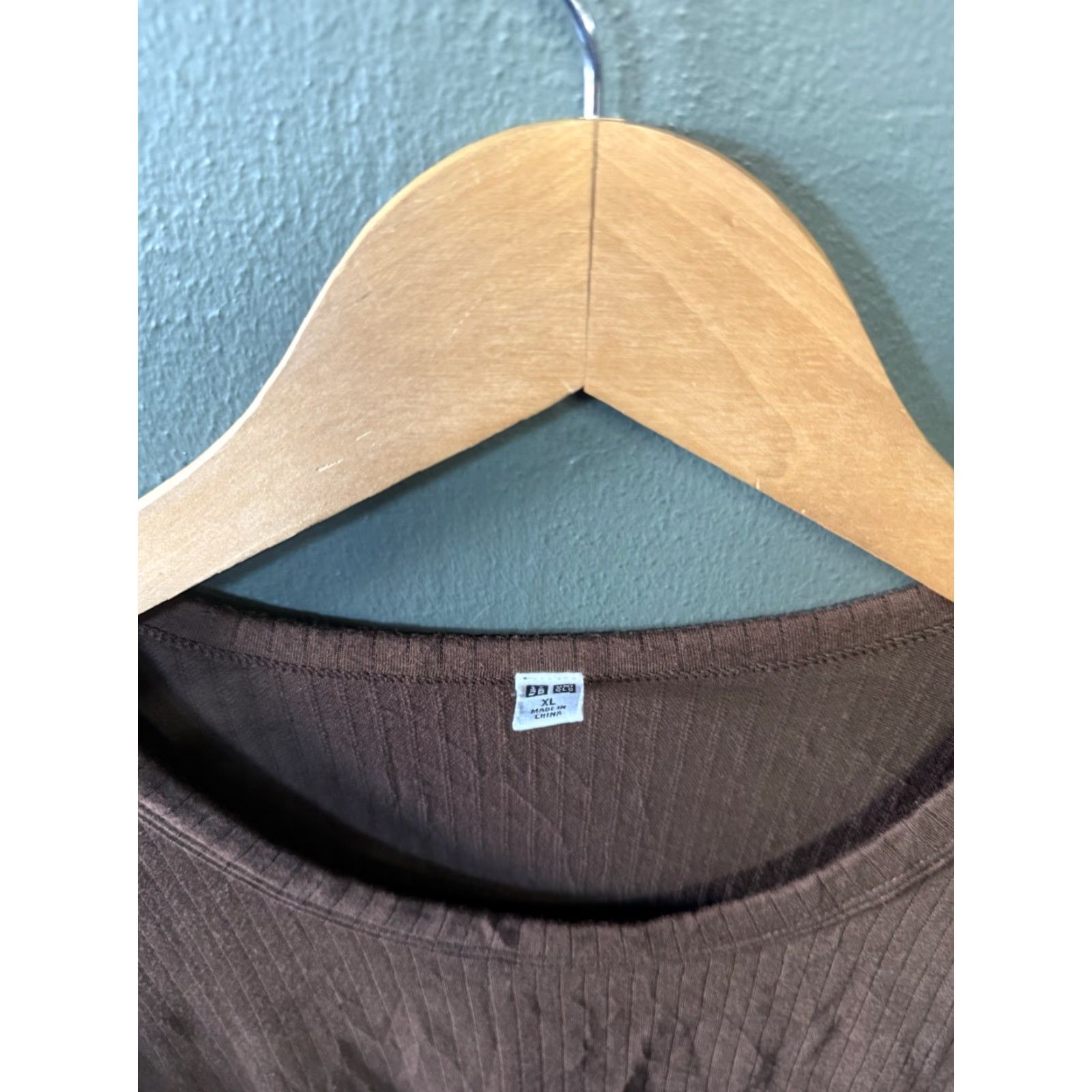 Uniqlo Uniqlo Womens Brown Long Sleeve Ribbed Body Suit Shirt XL Size XL / US 12-14 / IT 48-50 - 3 Thumbnail