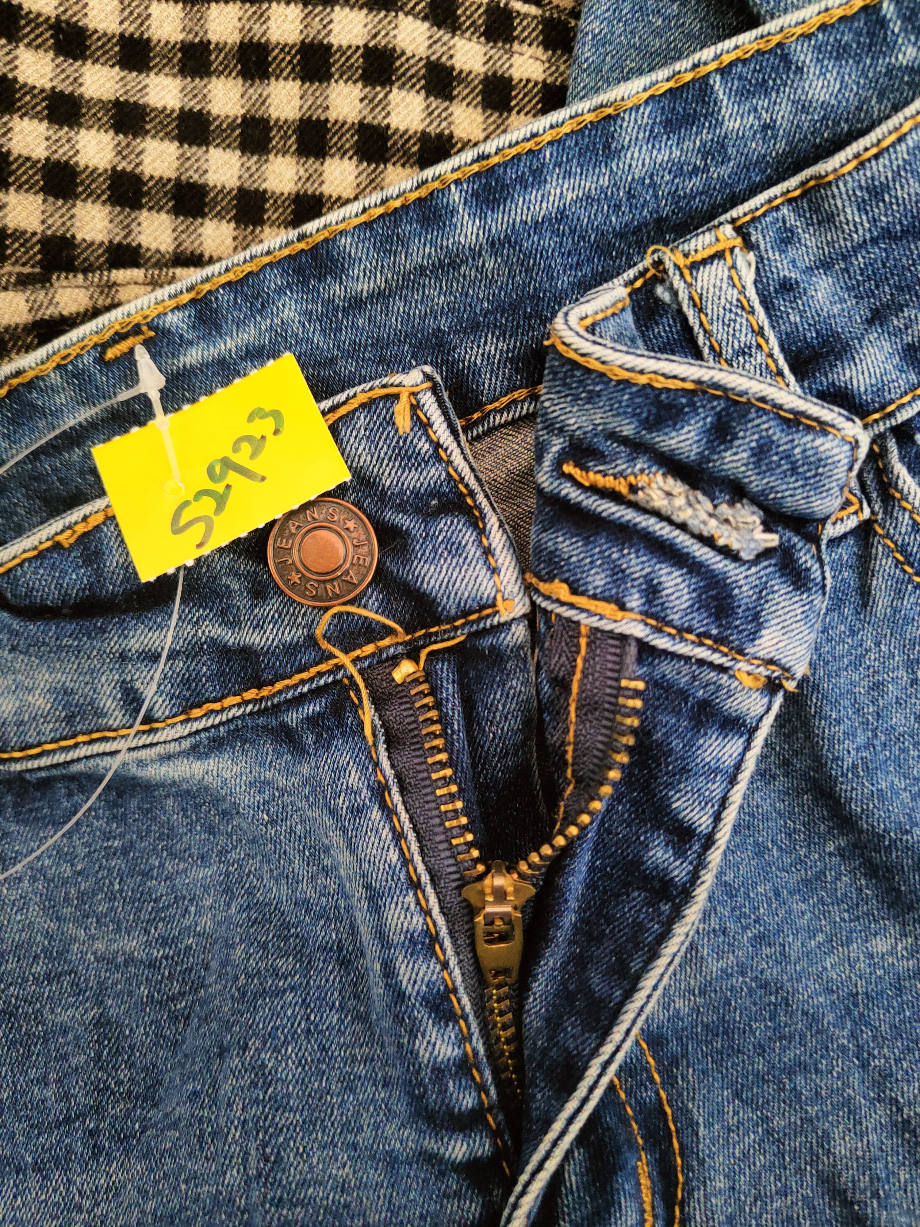 Japanese Brand Japanese Brand Blue Distressed Ripped Skinny Jeans #S2923 Size US 29 - 16 Thumbnail
