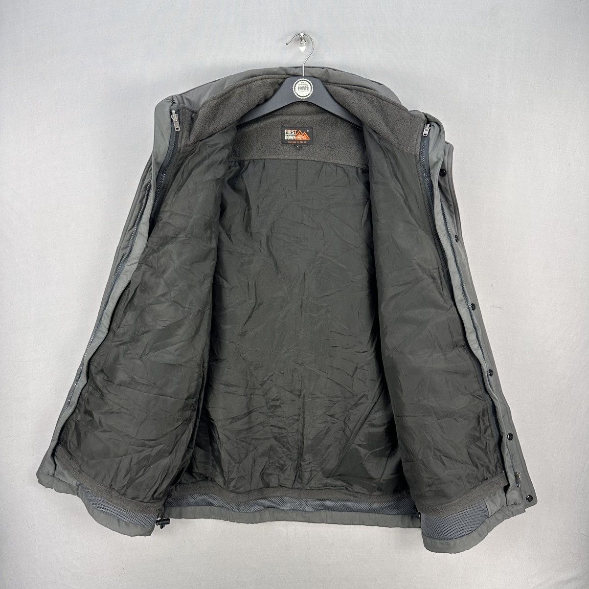 Japanese Brand Vintage 90's First Down Exploration Gear Zipper Jacket Size US L / EU 52-54 / 3 - 7 Thumbnail