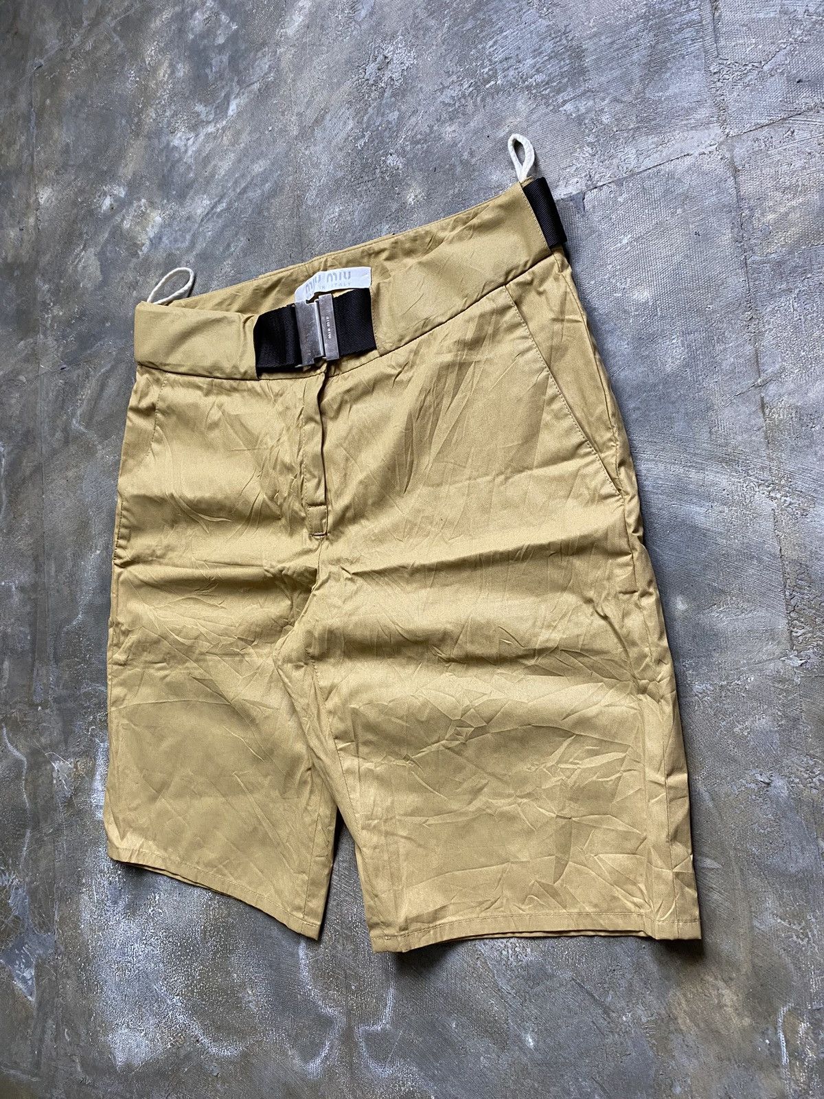 Miu Miu Miu Miu SS99 Belted Chino Shorts Size US 28 / EU 44 - 4 Thumbnail