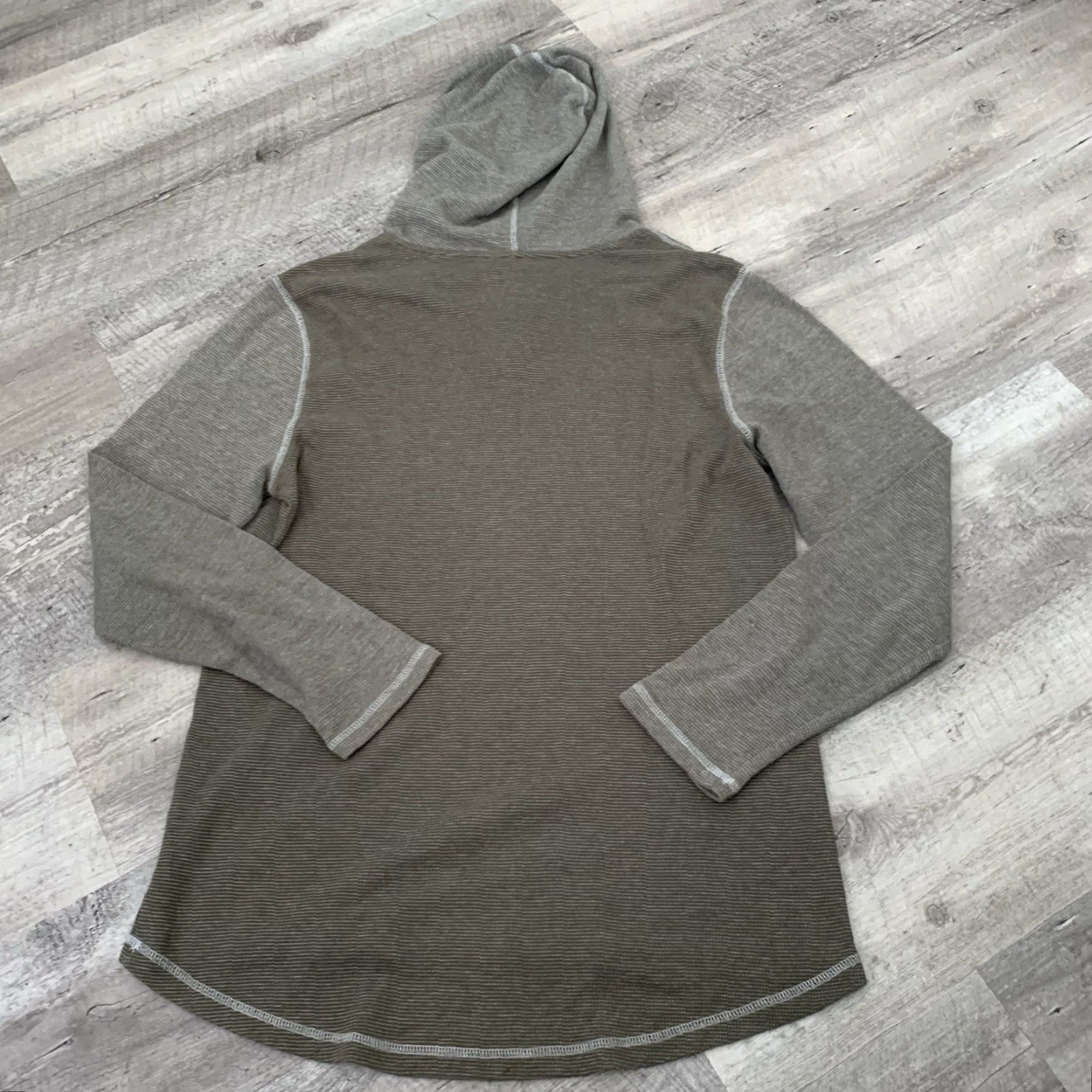 Buckle Black BKE Buckle T-Shirt Mens M Green Henley Long Sleeve Waffle Knit Regular Fit Bod Size US M / EU 48-50 / 2 - 5 Thumbnail