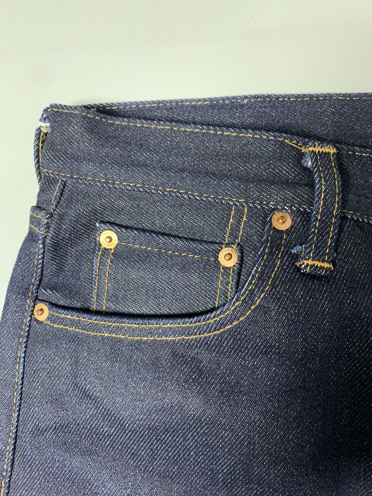 Iron Heart IRON HEART 634Z — 21 oz EXTRA HEAVY JAPANESE BIKER DENIM Size US 32 / EU 48 - 5 Thumbnail