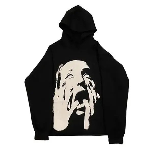 VIBE Y2K Hoodie Harajuku style vintage punk graphic print hip-hop Size US L / EU 52-54 / 3 - 7 Thumbnail