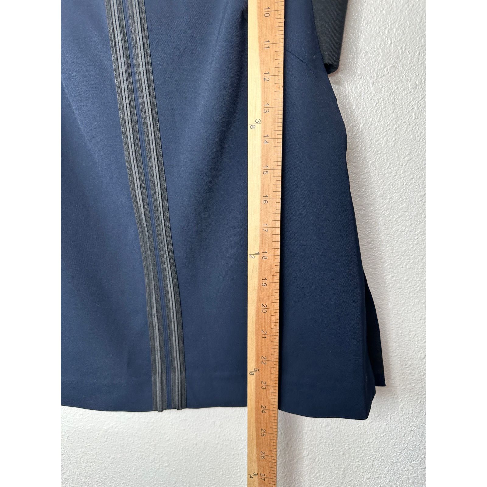 Rag & Bone rag & bone Navy Black High Neck Satin Zip Tank Sleeveless S Size S / US 4 / IT 40 - 16 Thumbnail