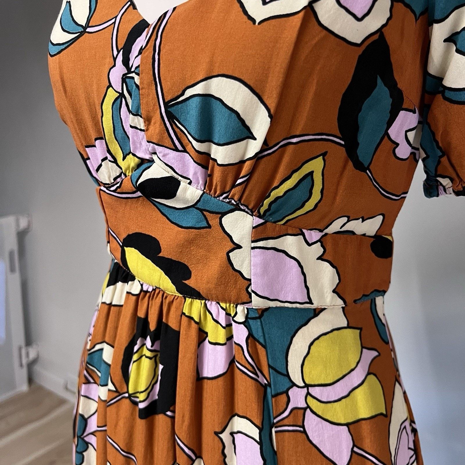 Other ModCloth (M) Savor The Statement Floral Maxi Dress Empire Size M / US 6-8 / IT 42-44 - 3 Thumbnail