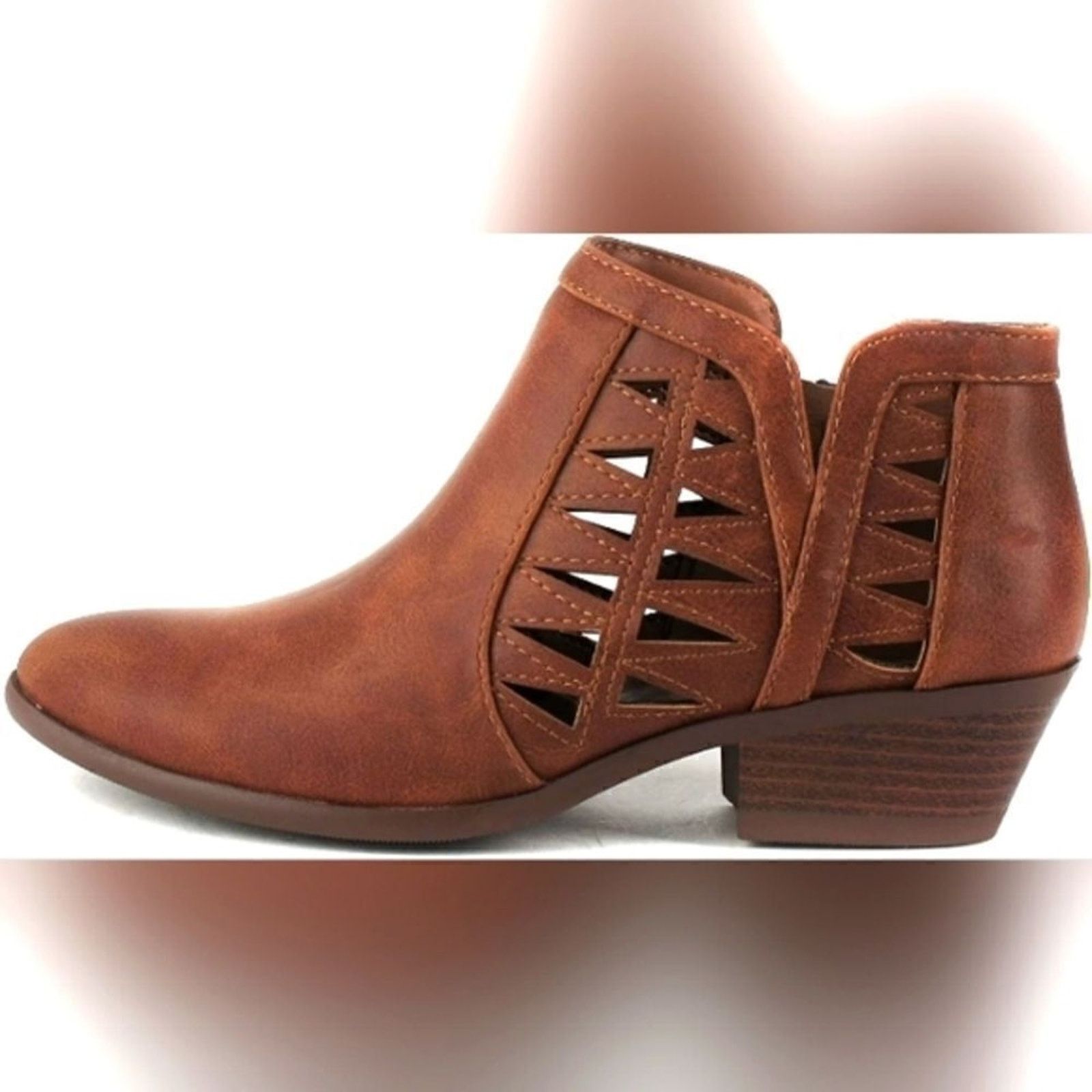Other (S-3400) Soda CHANCE Womens Perforated Booties Sz 10 Size US 10 / IT 40 - 2 Thumbnail