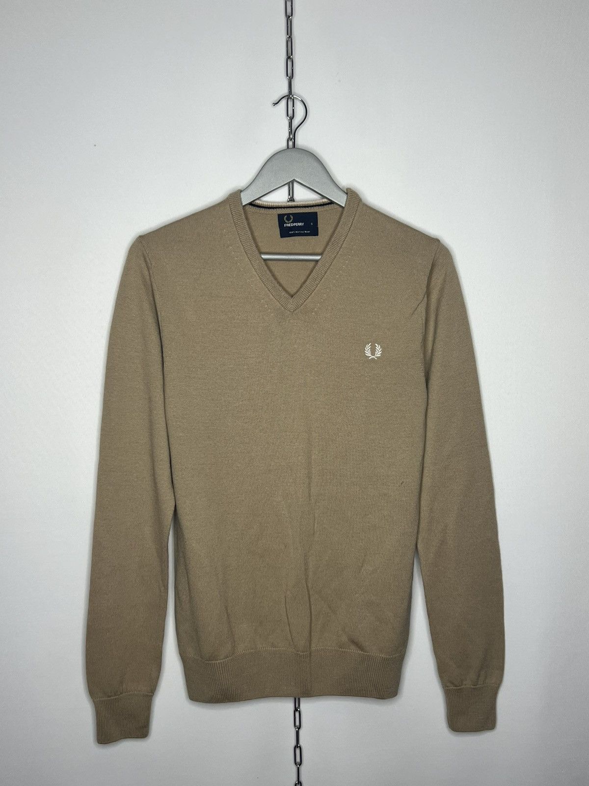 Fred Perry × Vintage 🔥Vintage Fred Perry 100% Merino Wool Sweater Pullover🔥 Size US S / EU 44-46 / 1 - 1 Thumbnail